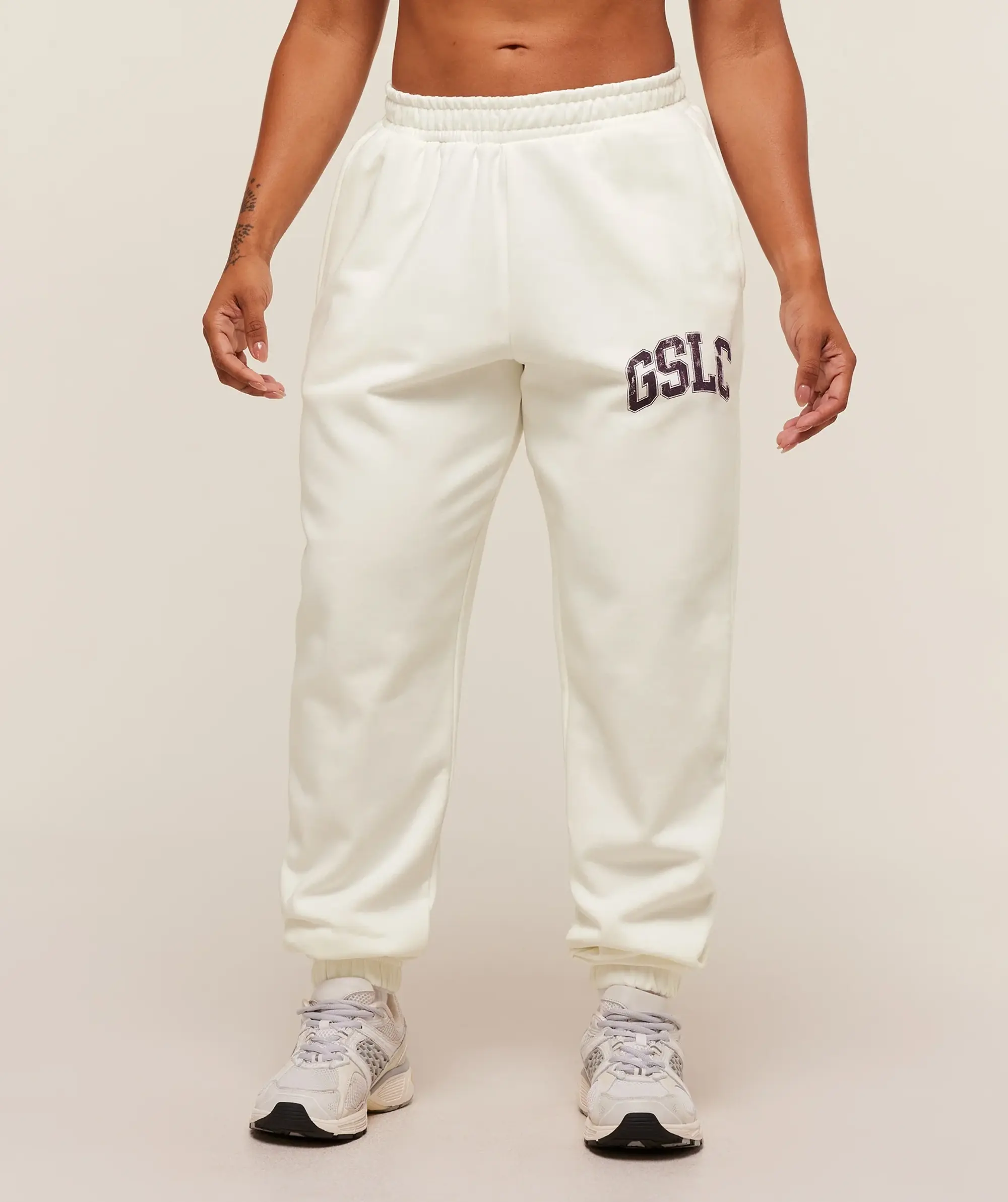  GSLC Lifting Club Cuffed Joggers - Soft White