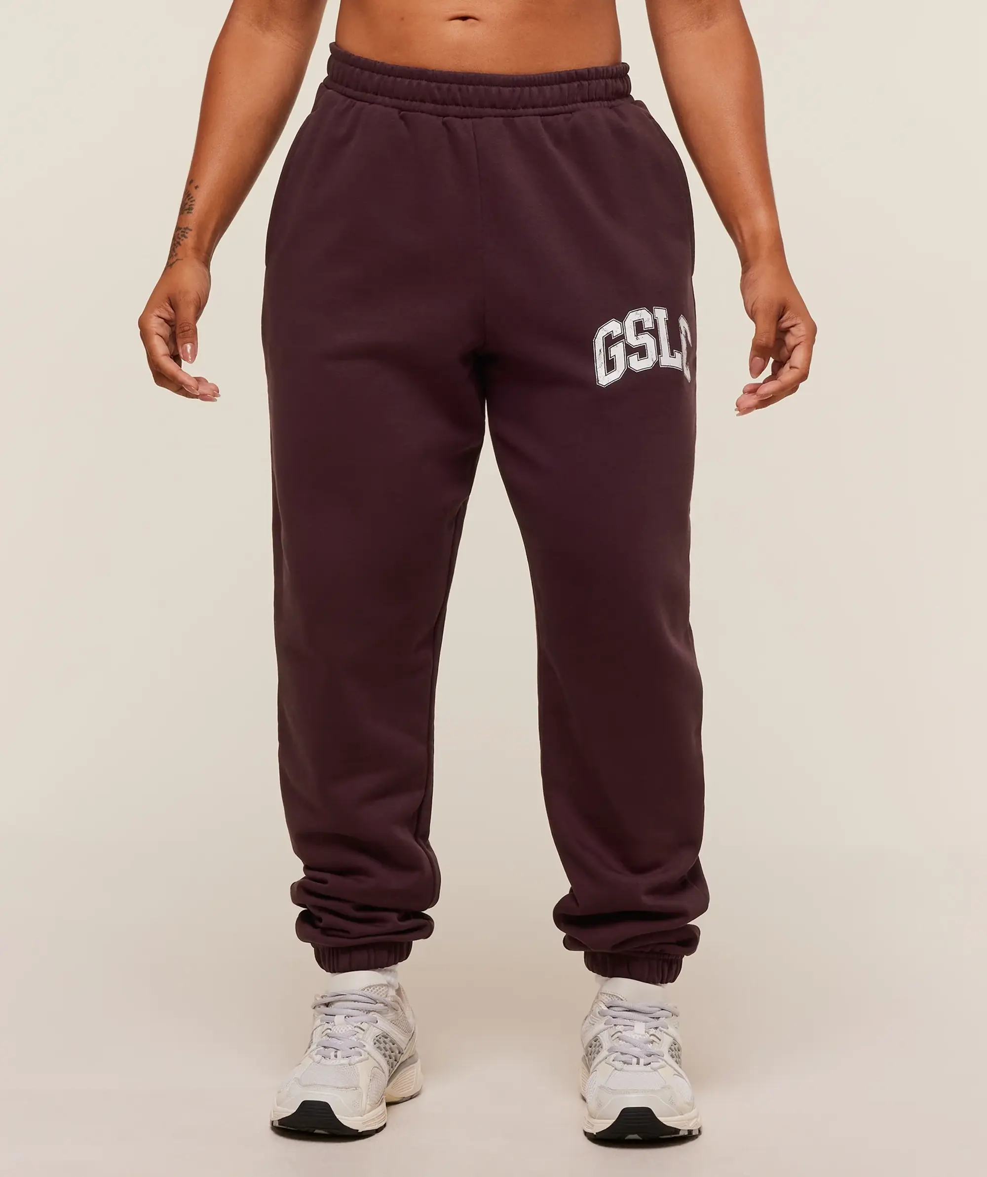  GSLC Lifting Club Cuffed Joggers - Cherry Purple
