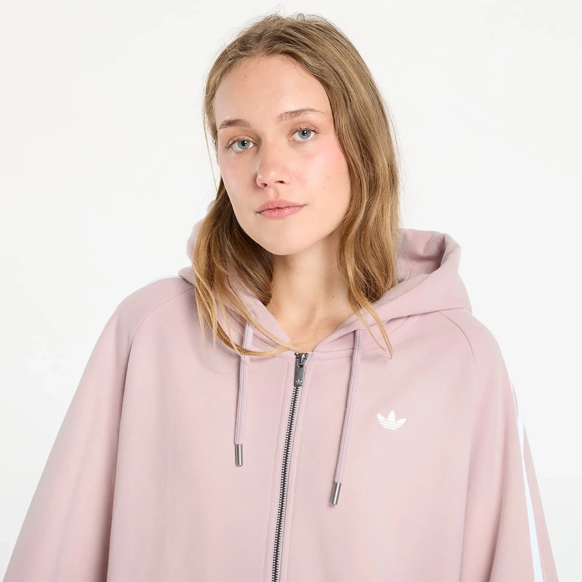 Sweatshirt Adidas Adilenium Season 4 Teamgeist Washed Oversized Full-Zip Hoodie New Rose/ Dove Grey L