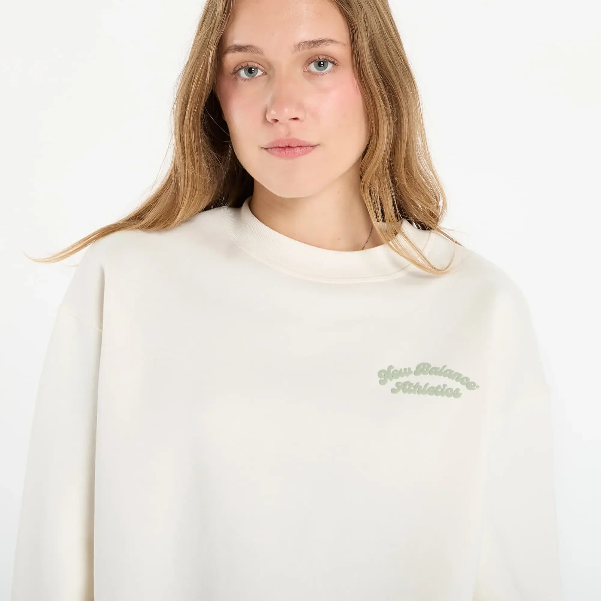 Sweatshirt New Balance Linear Heritage Fleece Crew Permafrost L