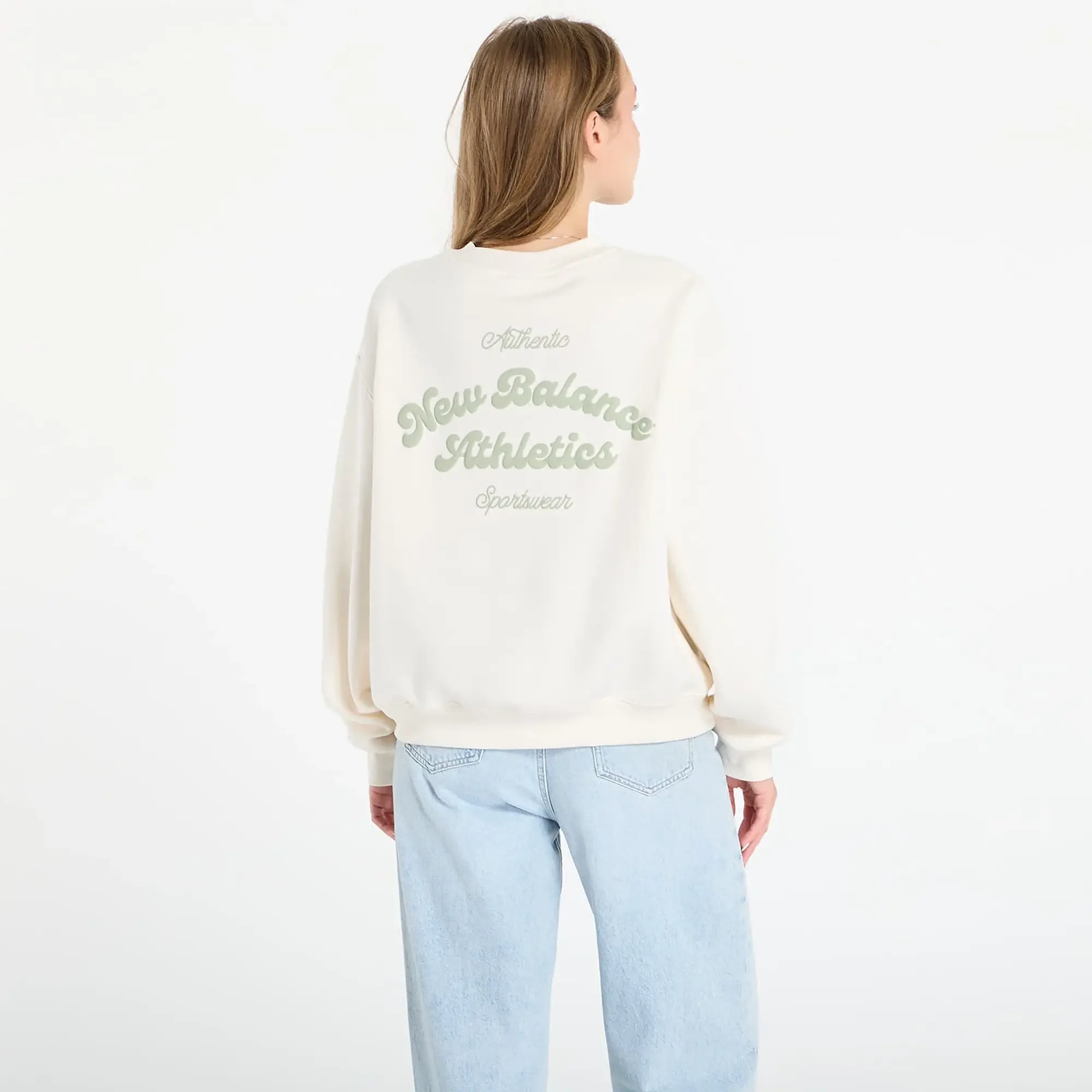 Sweatshirt New Balance Linear Heritage Fleece Crew Permafrost L