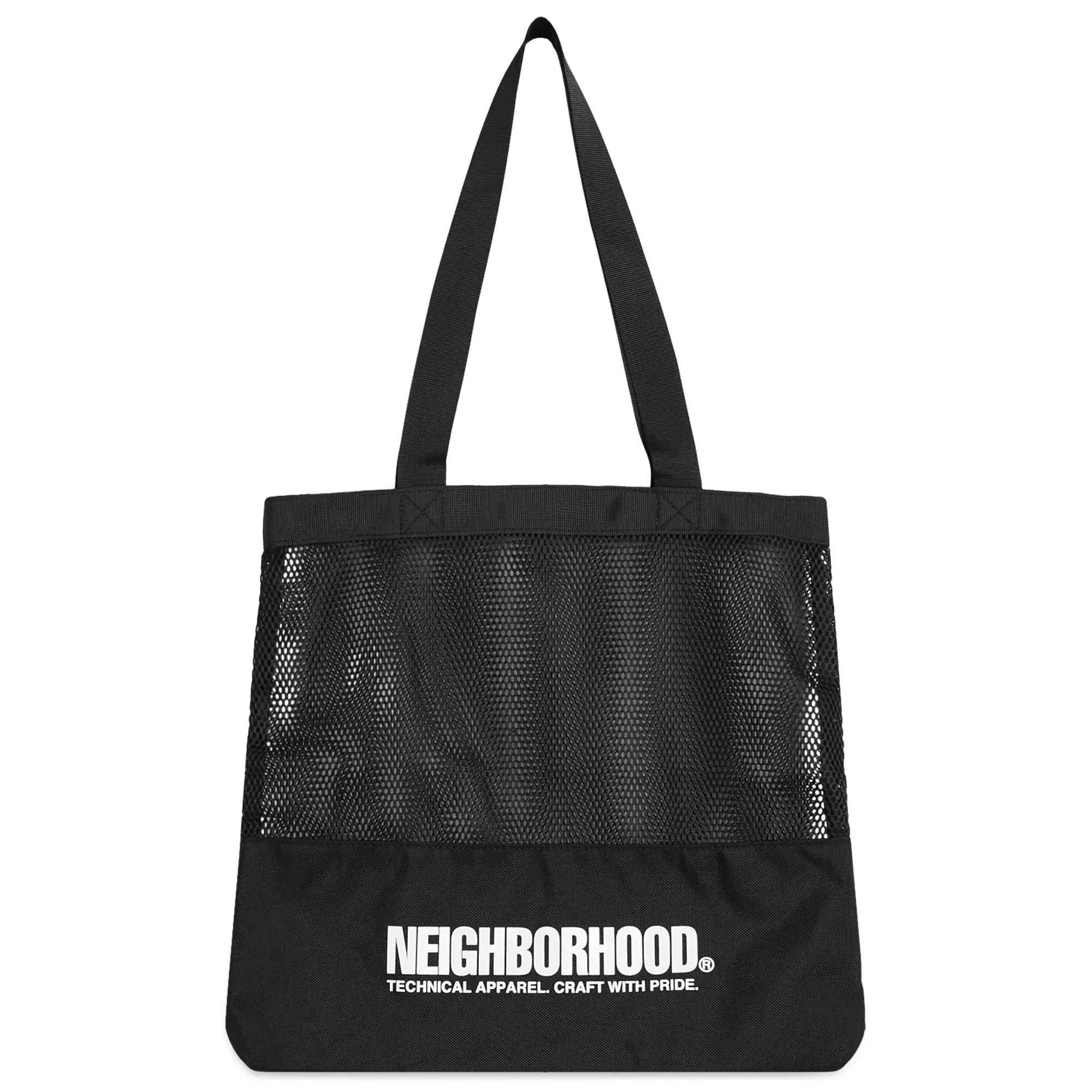 Neighborhood Men's Mesh Tote Bag Black
