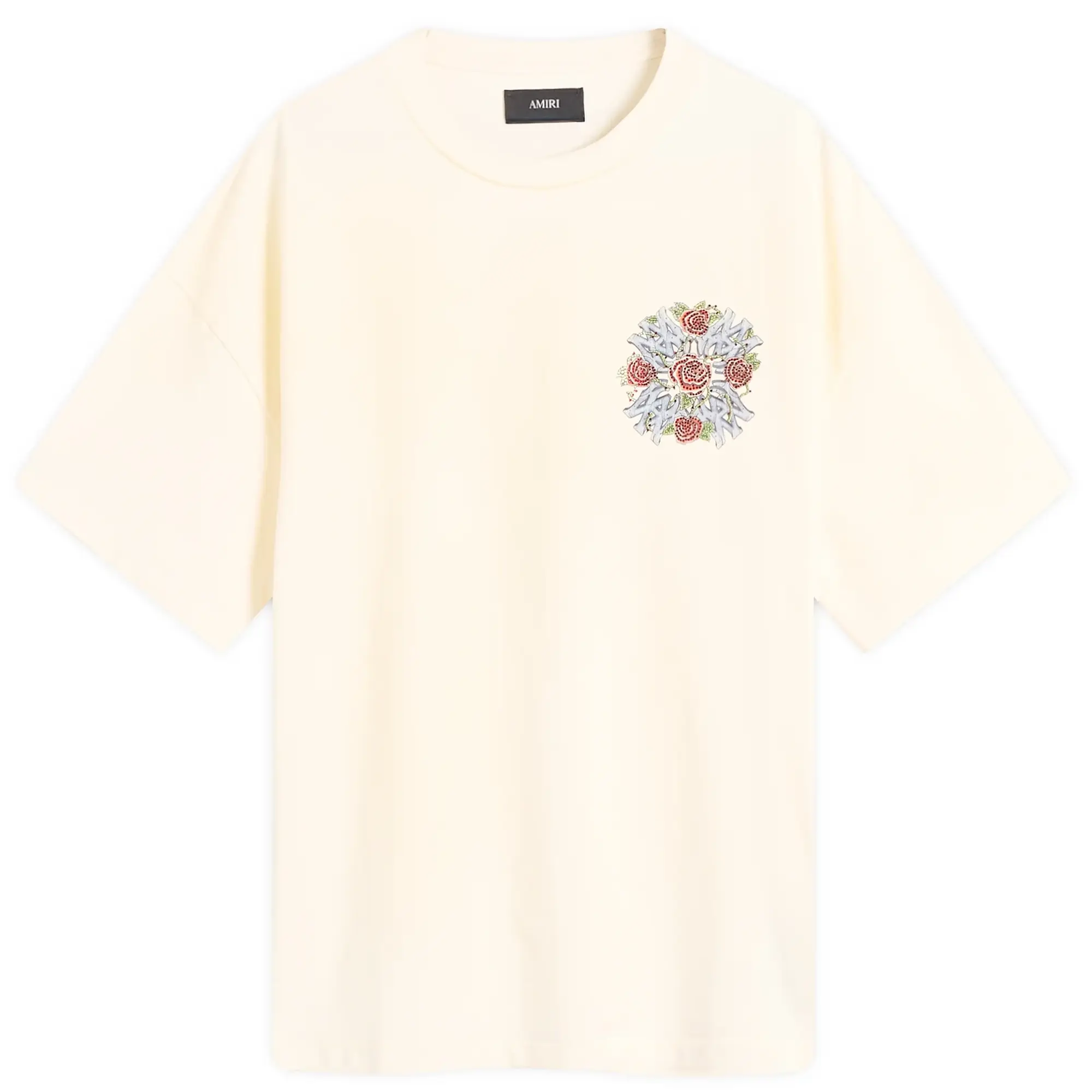 AMIRI Men's Crystal Out For Trouble T-Shirt Ivory