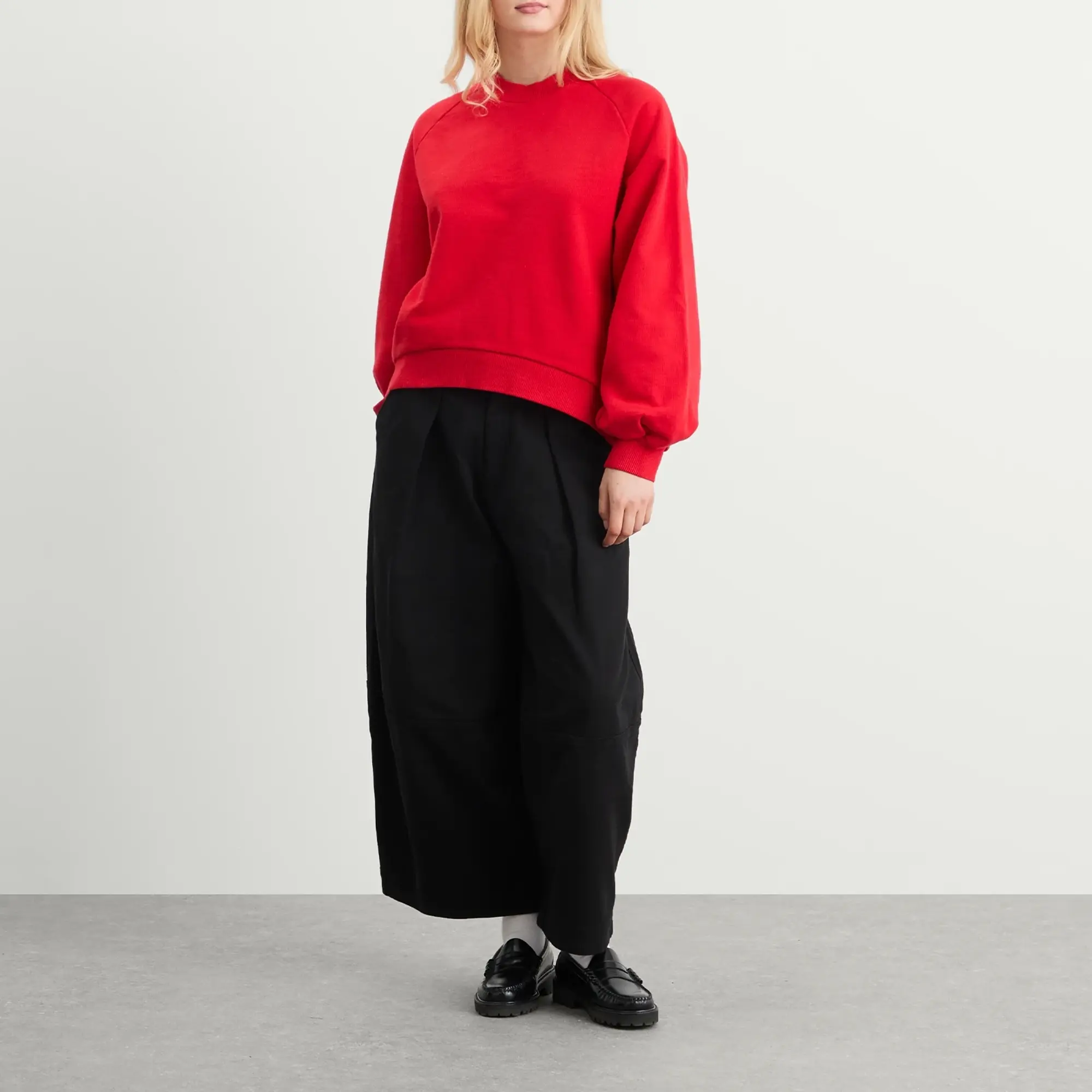 YMC Women's Bellow Sleeve Sweatshirt Red