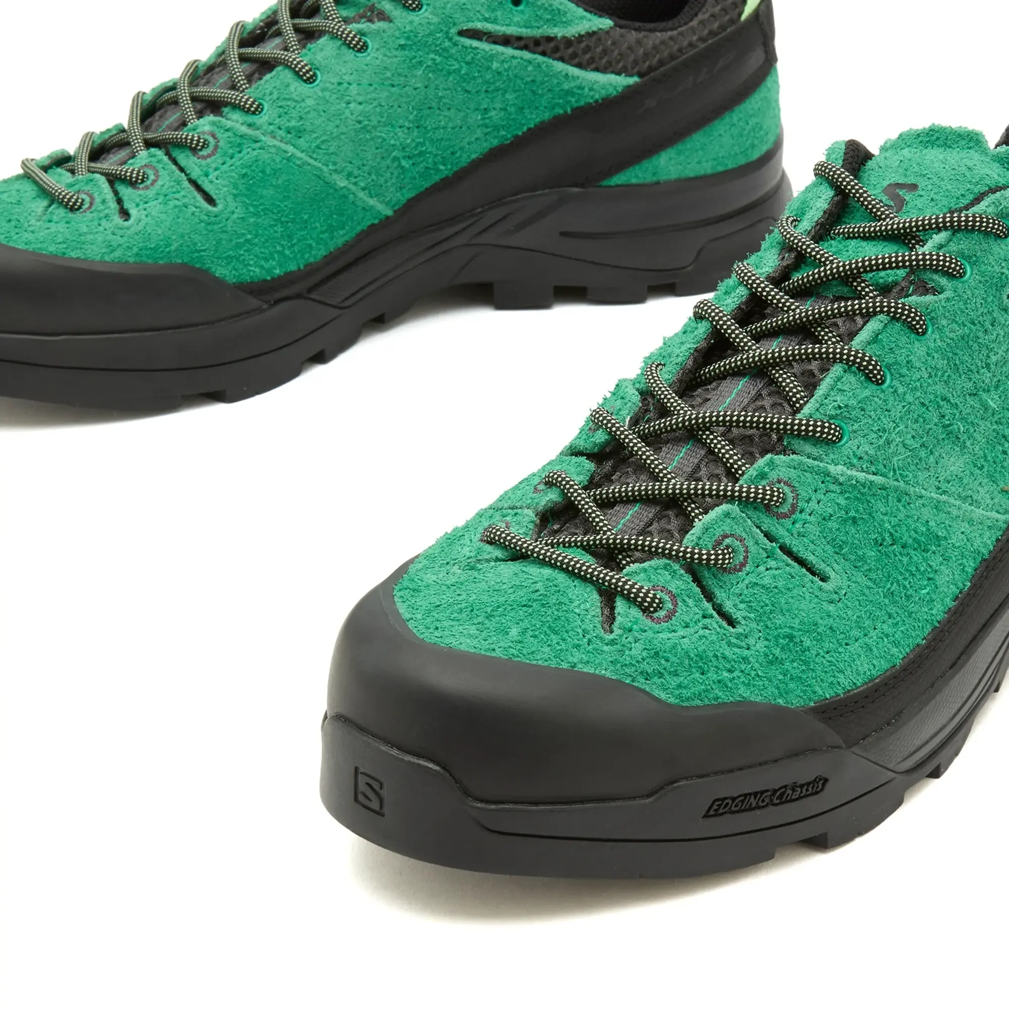 Salomon Men's X-ALP SUEDE Sneaker Black/Parakeet/Patina Green