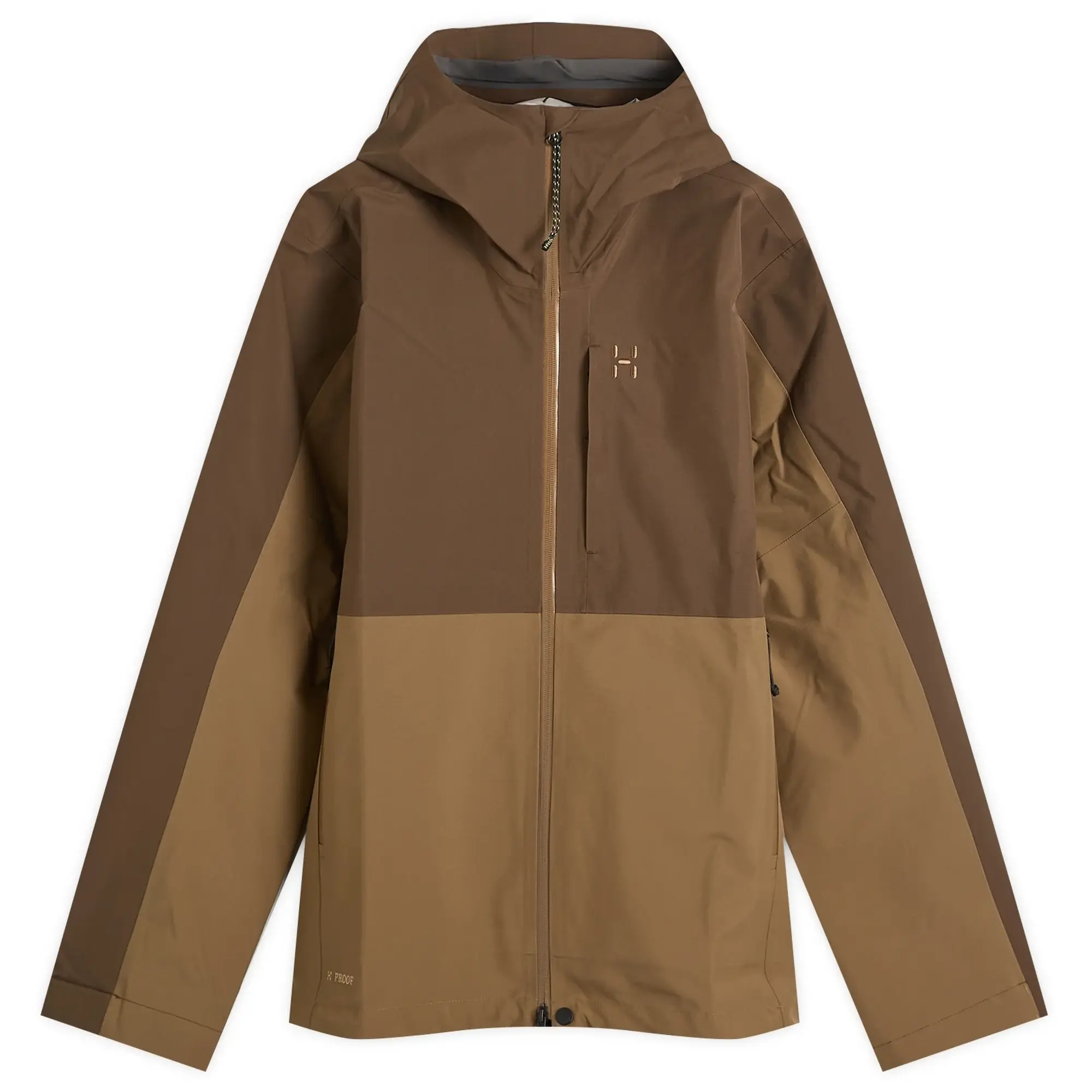 Haglöfs Men's Front Proof II Waterproof Jacket Woodland Brown/Teak Brown