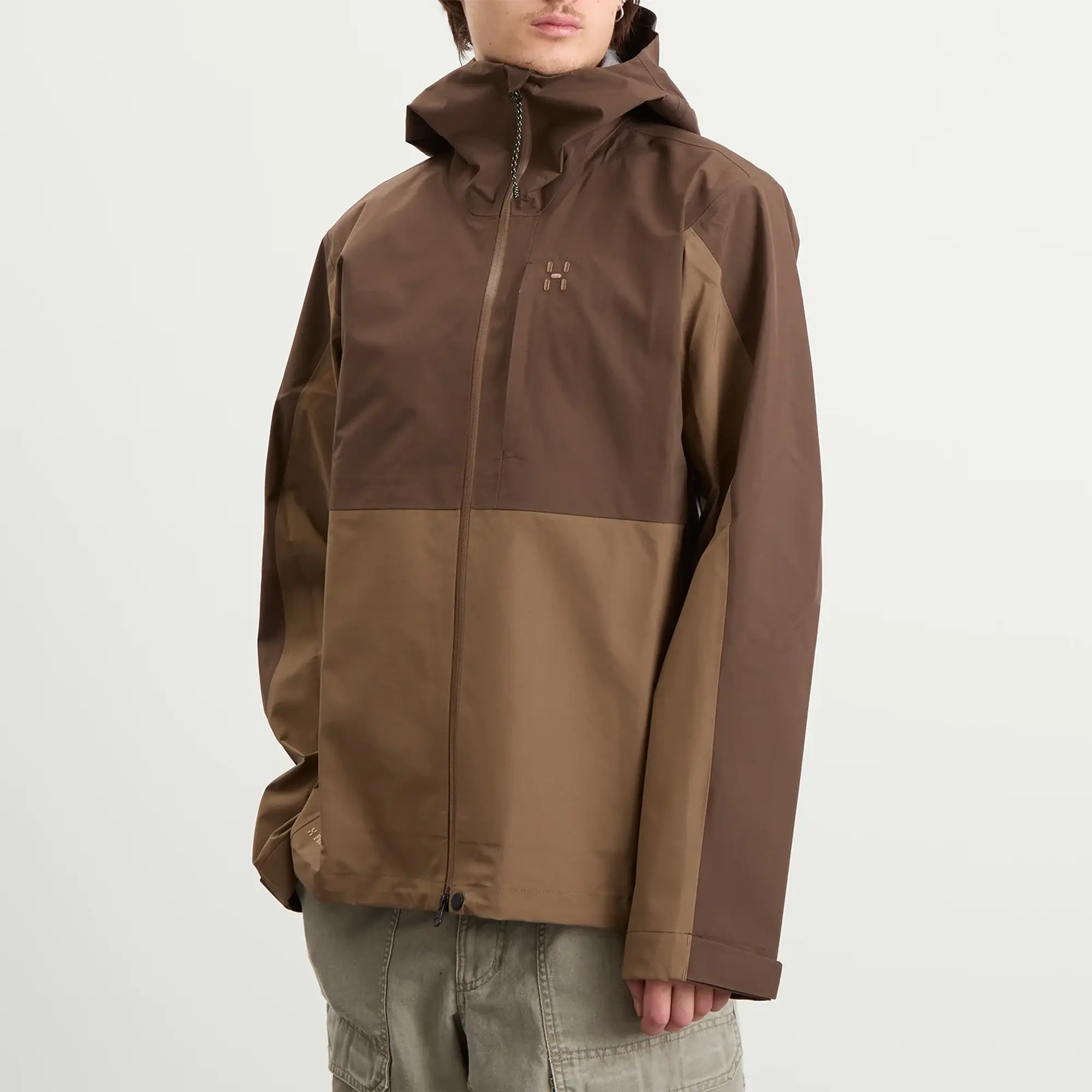 Haglöfs Men's Front Proof II Waterproof Jacket Woodland Brown/Teak Brown