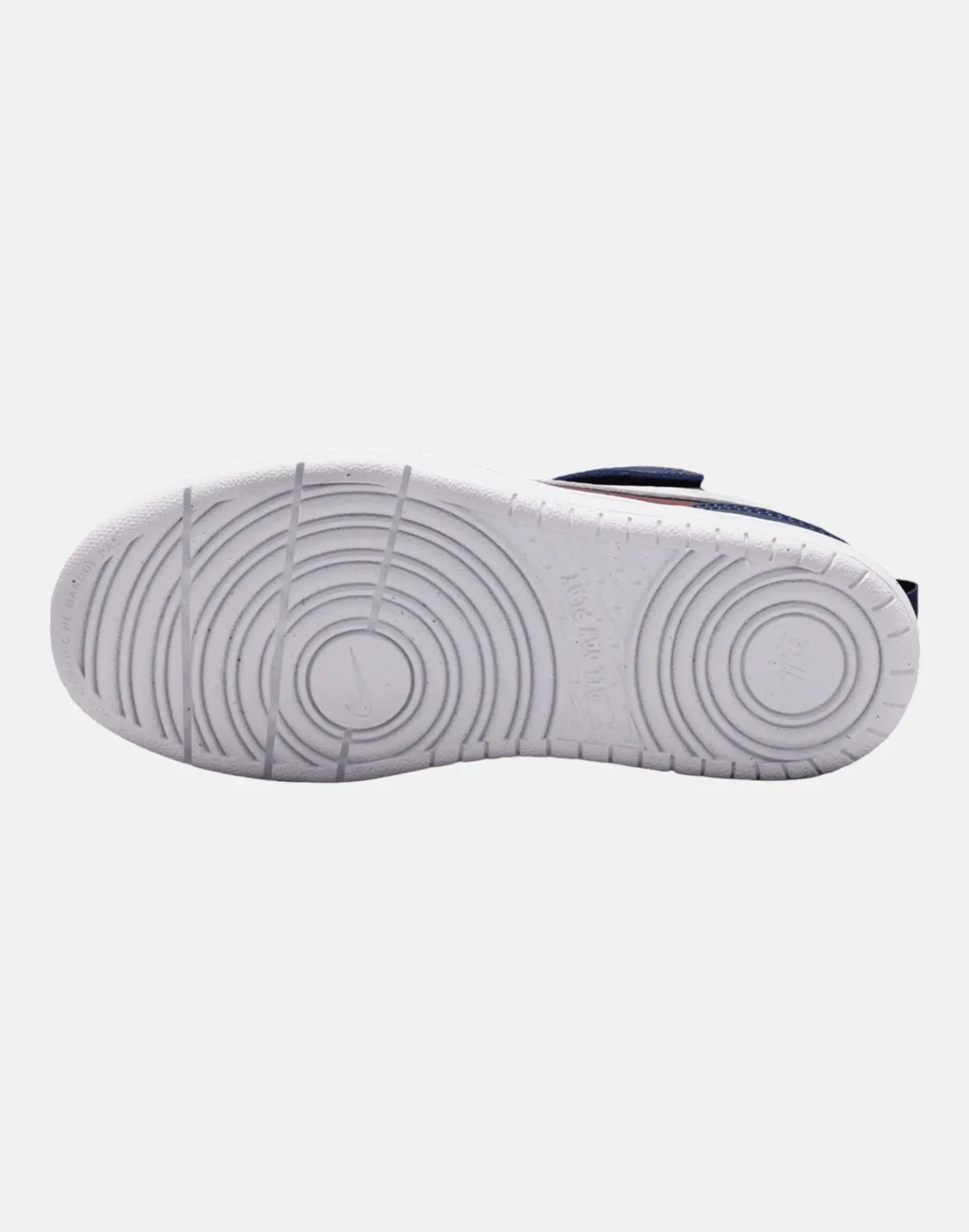 Nike Younger Kids Court Borough Low Recraft Trainers in Navy Blue/Red 