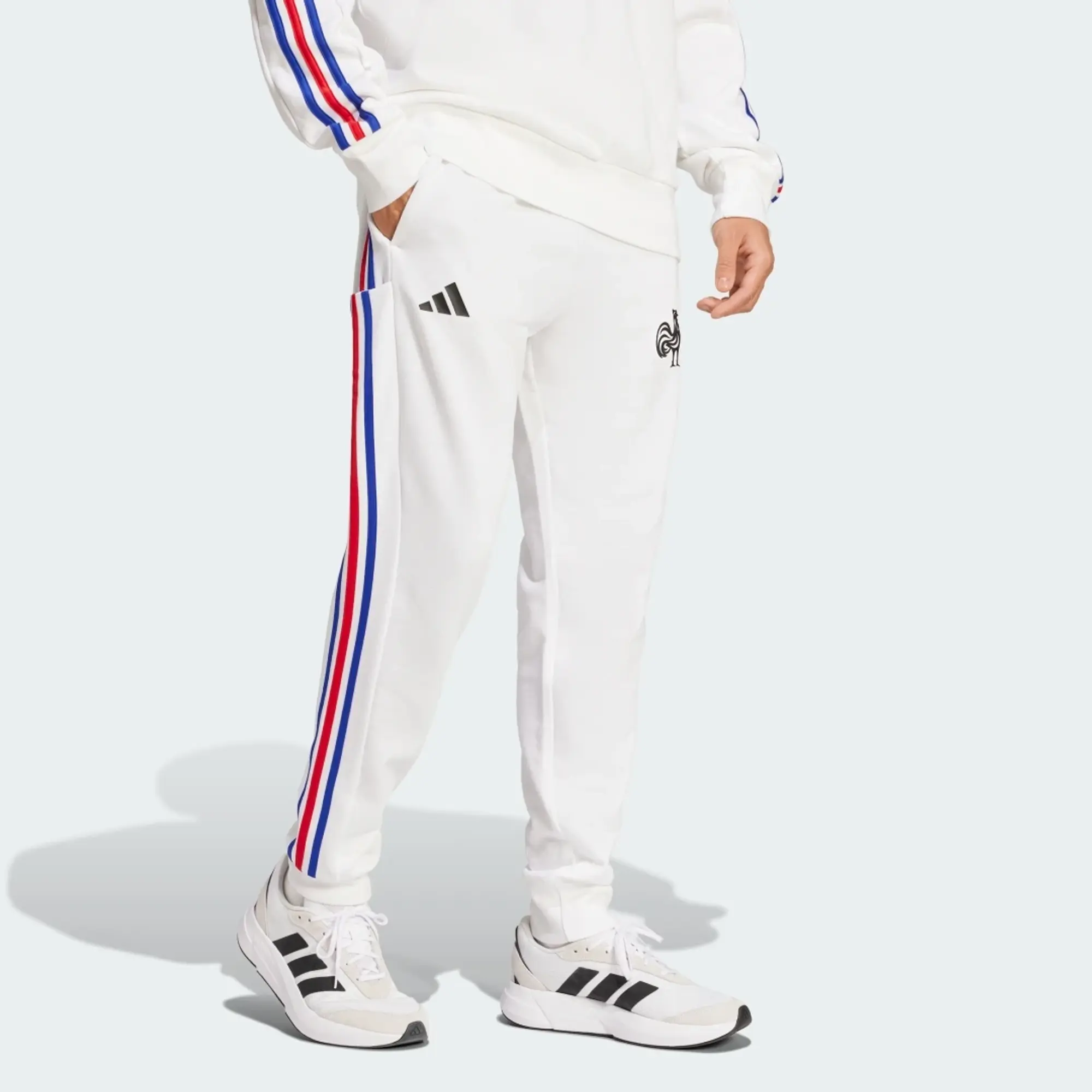adidas France Essentials 3-Stripes Tracksuit Bottoms