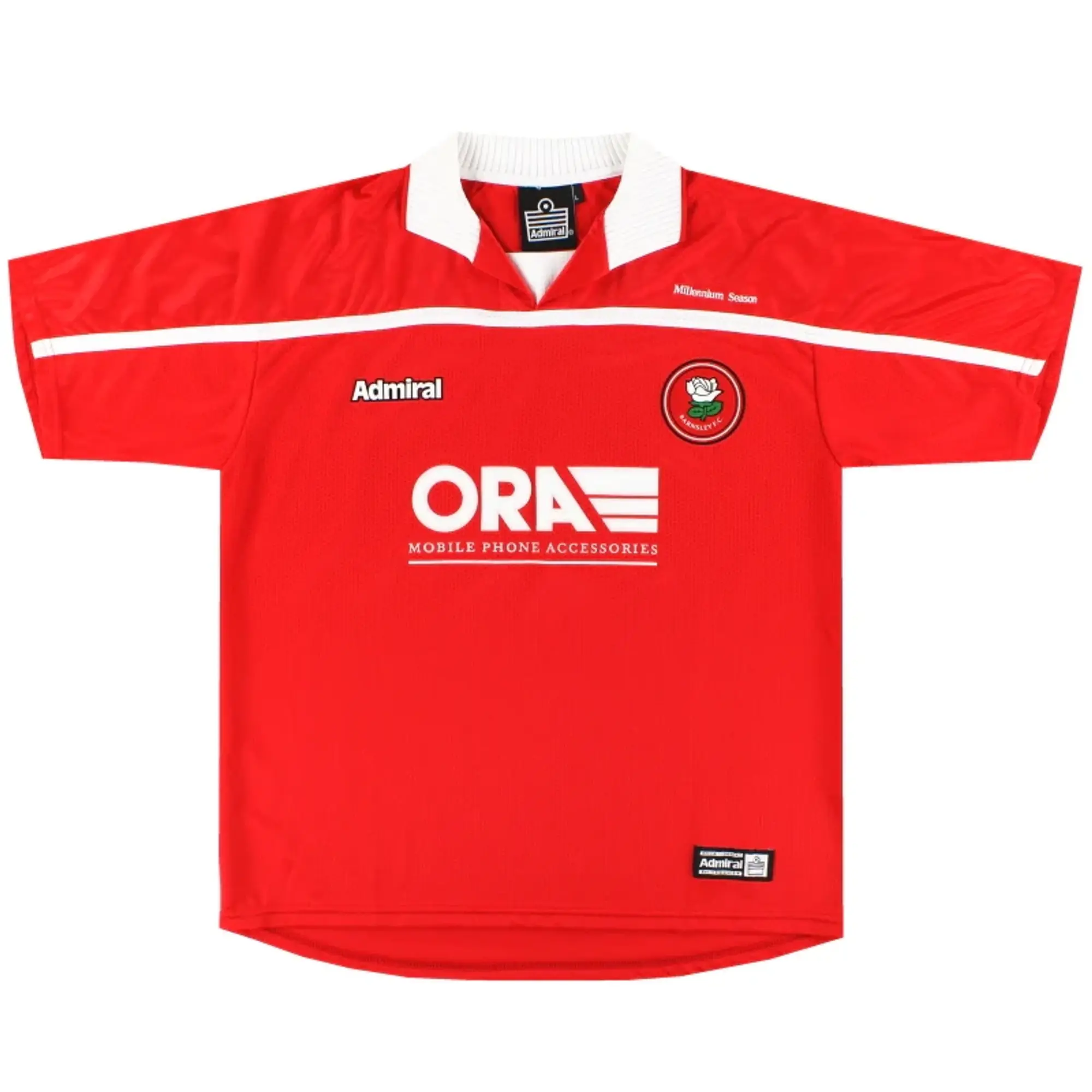 1999-00 Barnsley Admiral Home Shirt XL - Barnsley / Excellent 