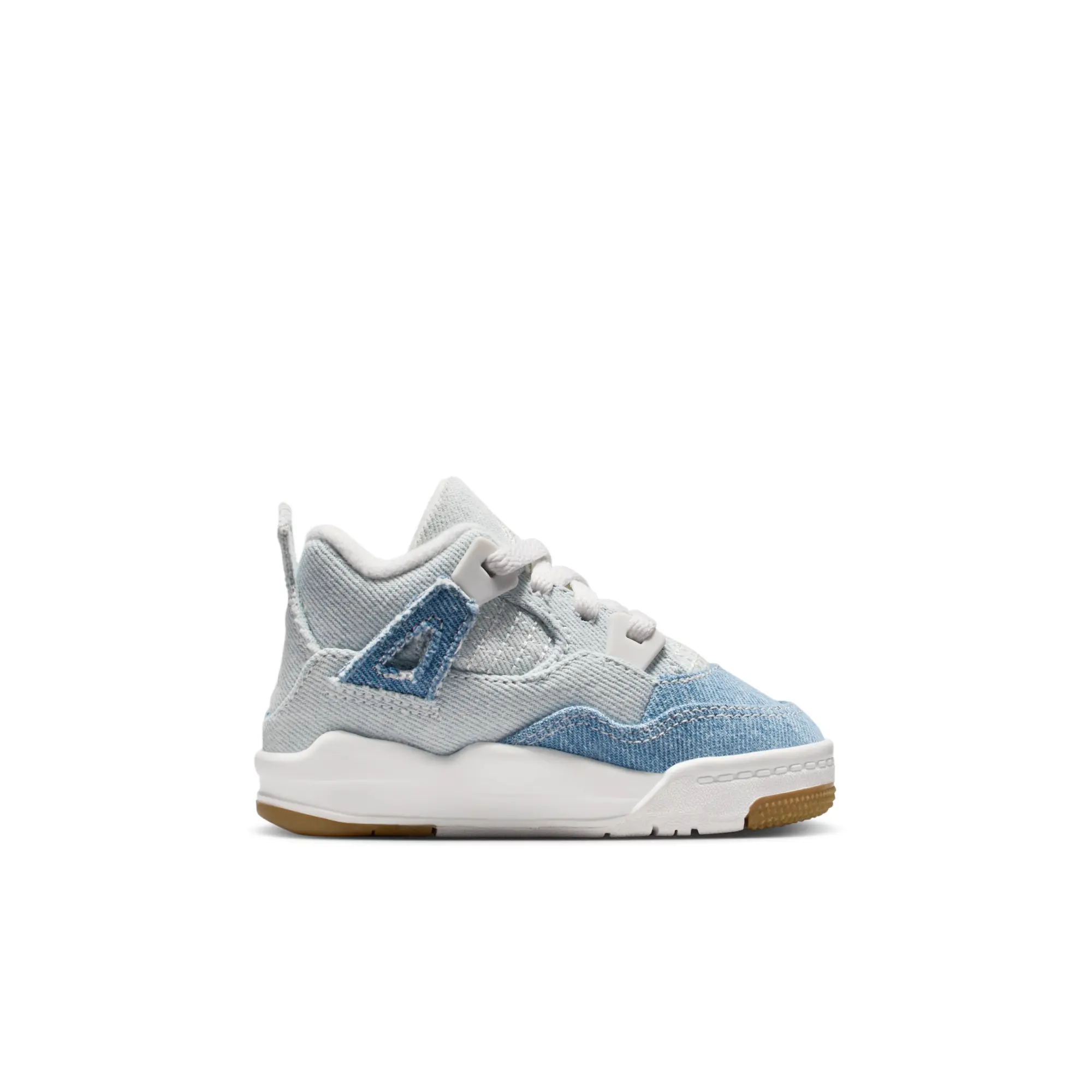 Nike Jordan 4 Retro 'Worn Blue' Baby/Toddler Shoes - White