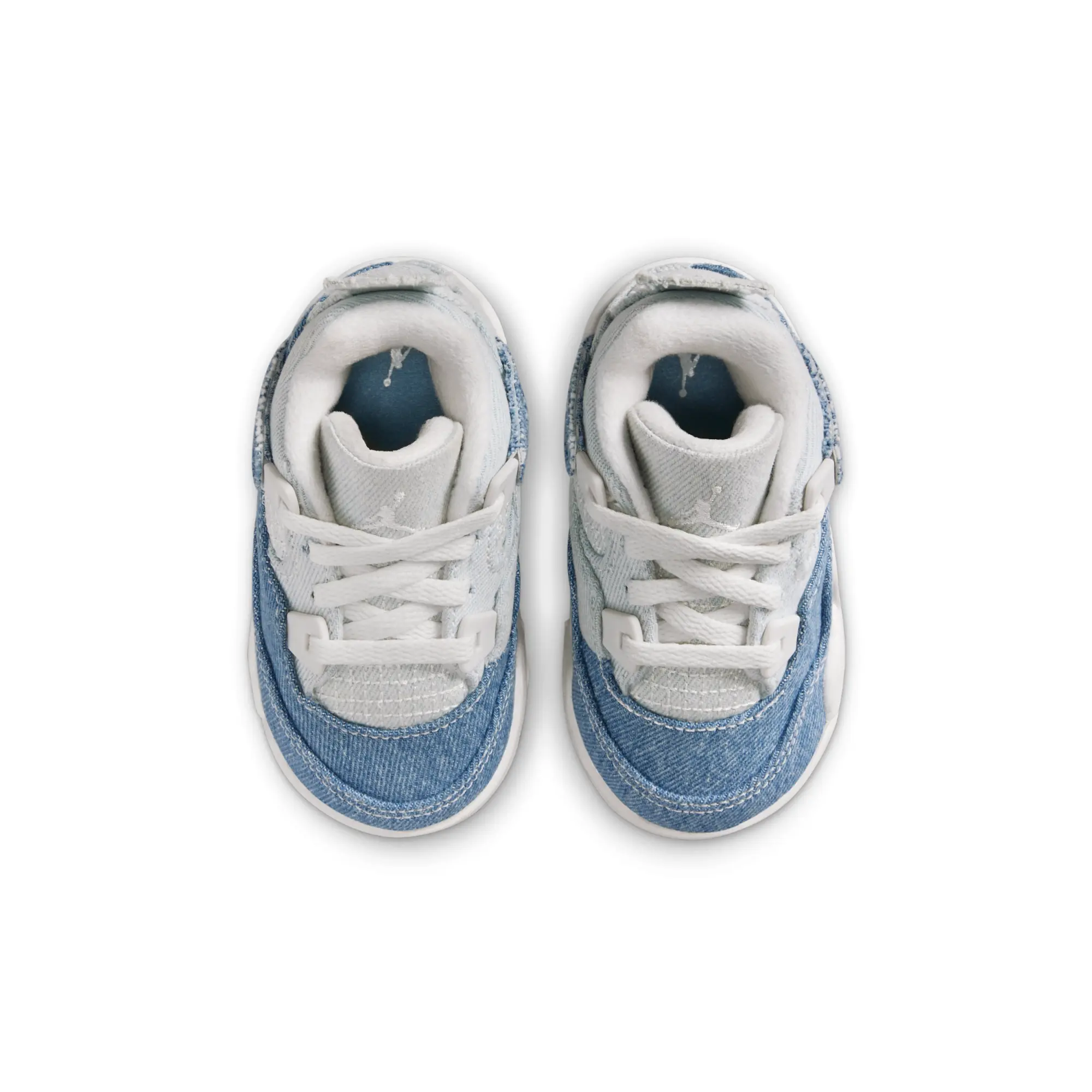 Nike Jordan 4 Retro 'Worn Blue' Baby/Toddler Shoes - White