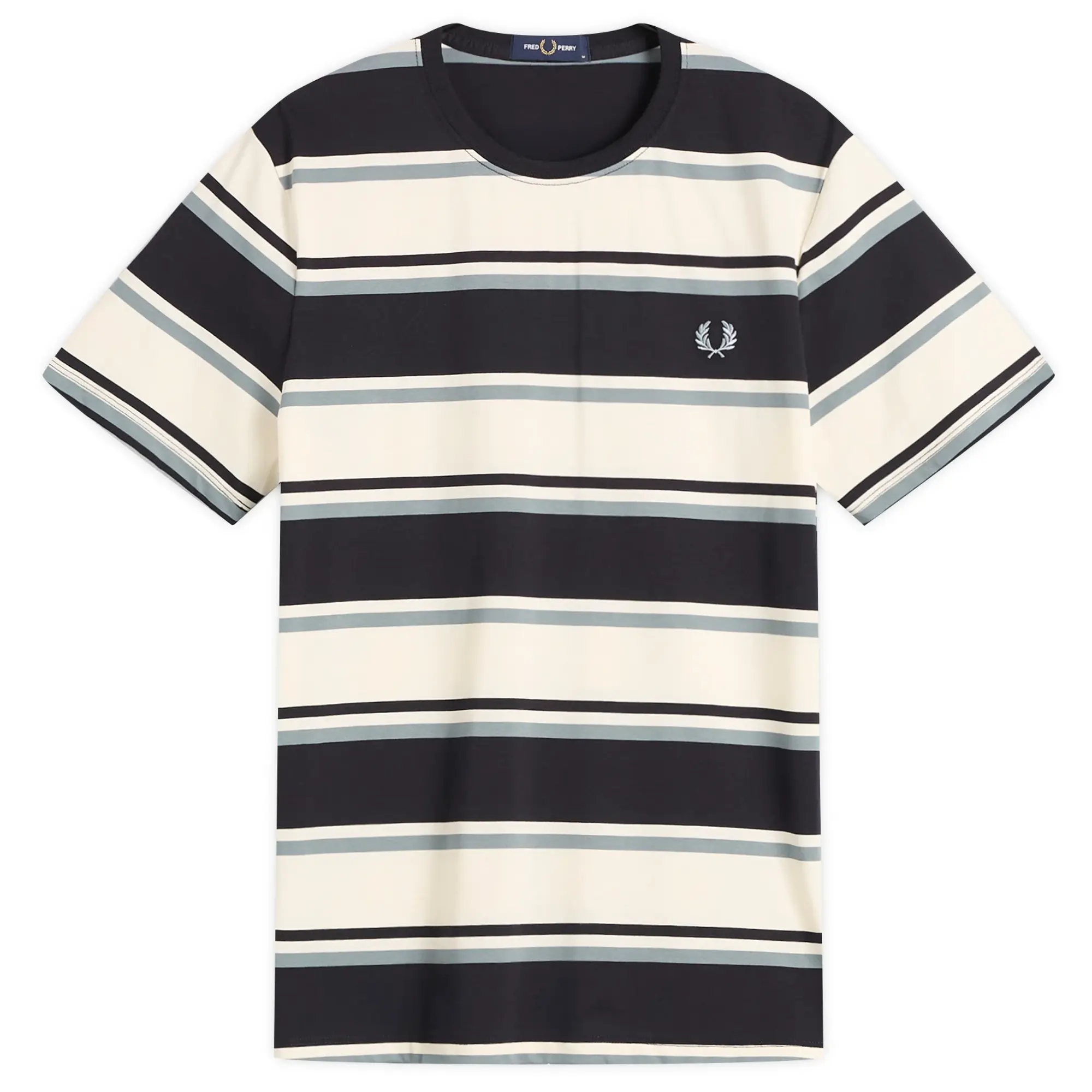 Fred Perry Men's Bold Striped T-Shirt Navy