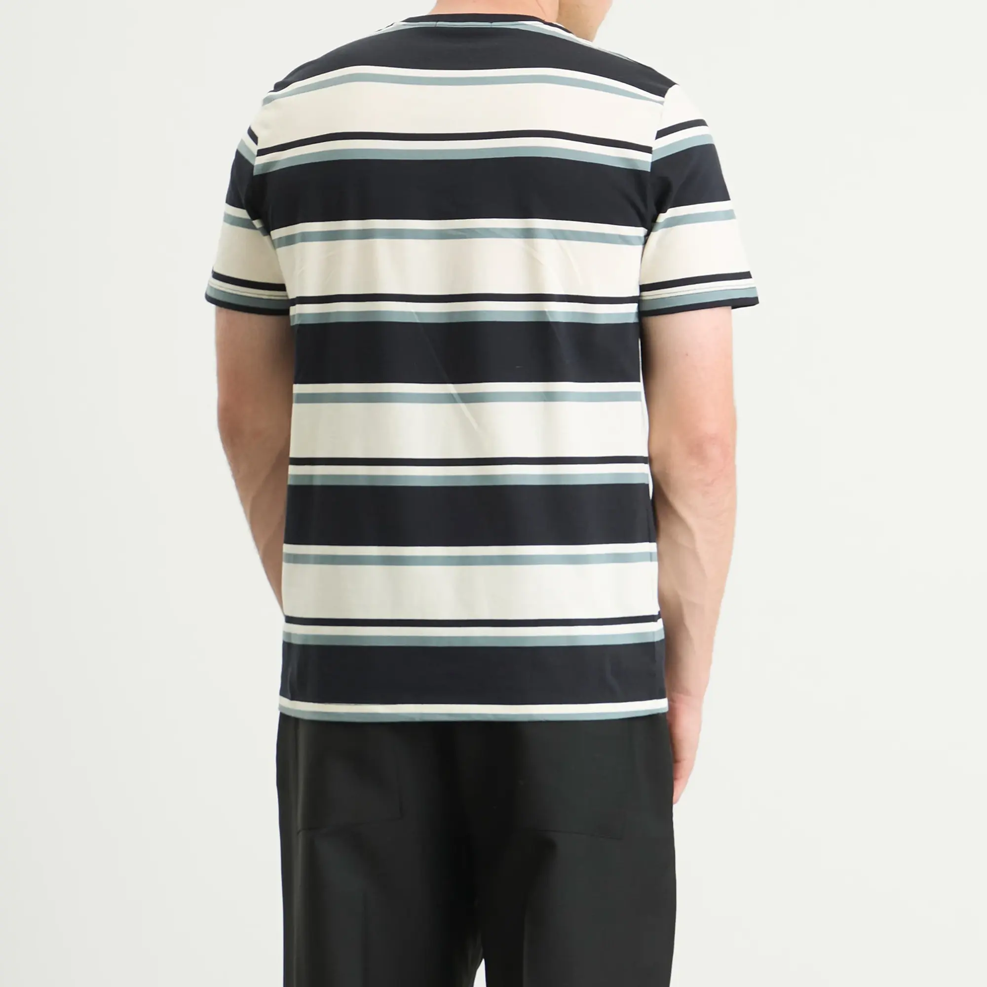 Fred Perry Men's Bold Striped T-Shirt Navy