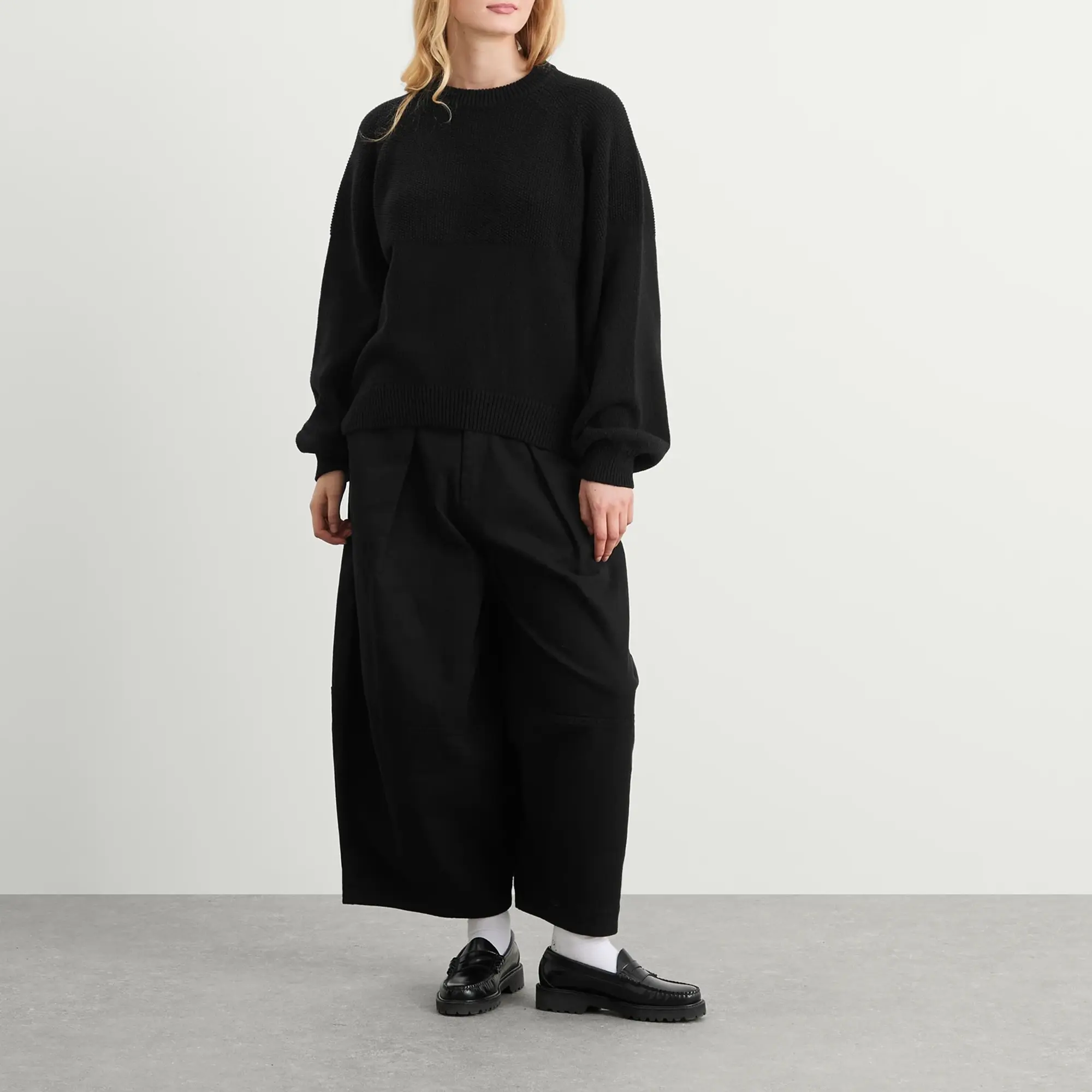 YMC Women's Bellow Sleeve Knit Black
