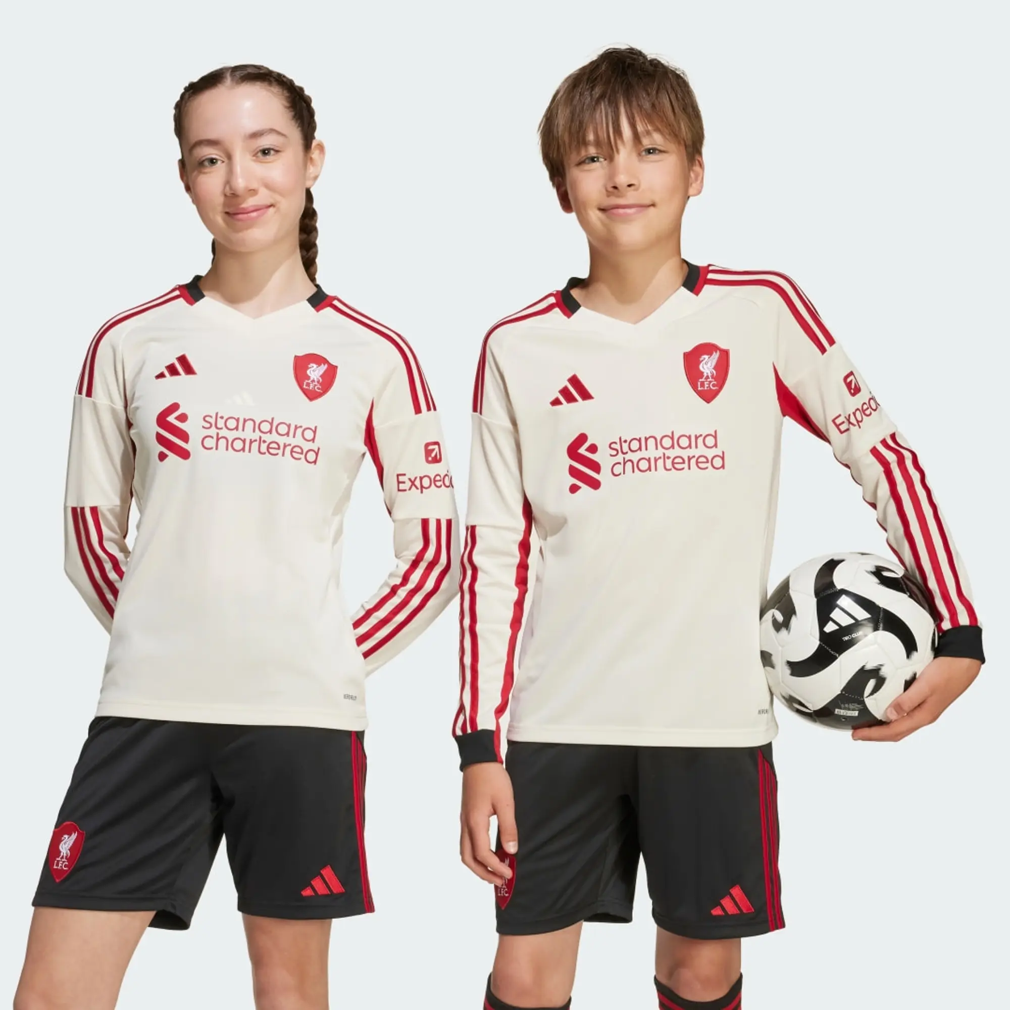 adidas Liverpool FC 25/26 Long Sleeve Away Jersey Kids