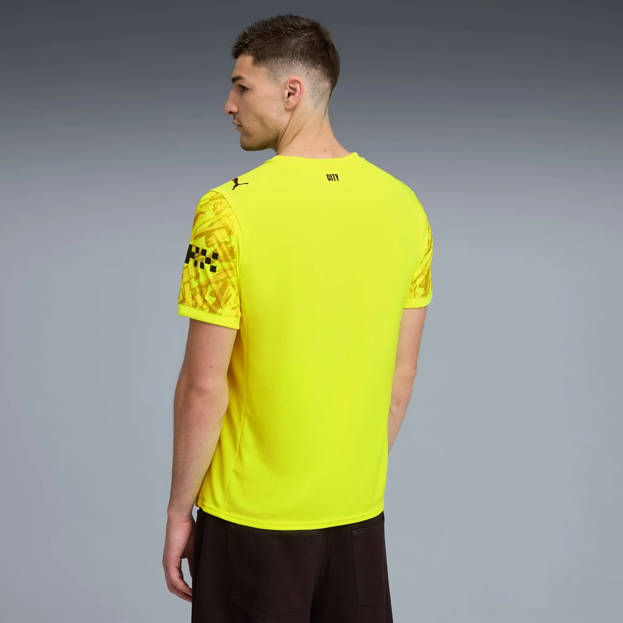 PUMA Manchester City 25/26 Goalkeeper Jersey Men, Yellow Alert, size 3XL