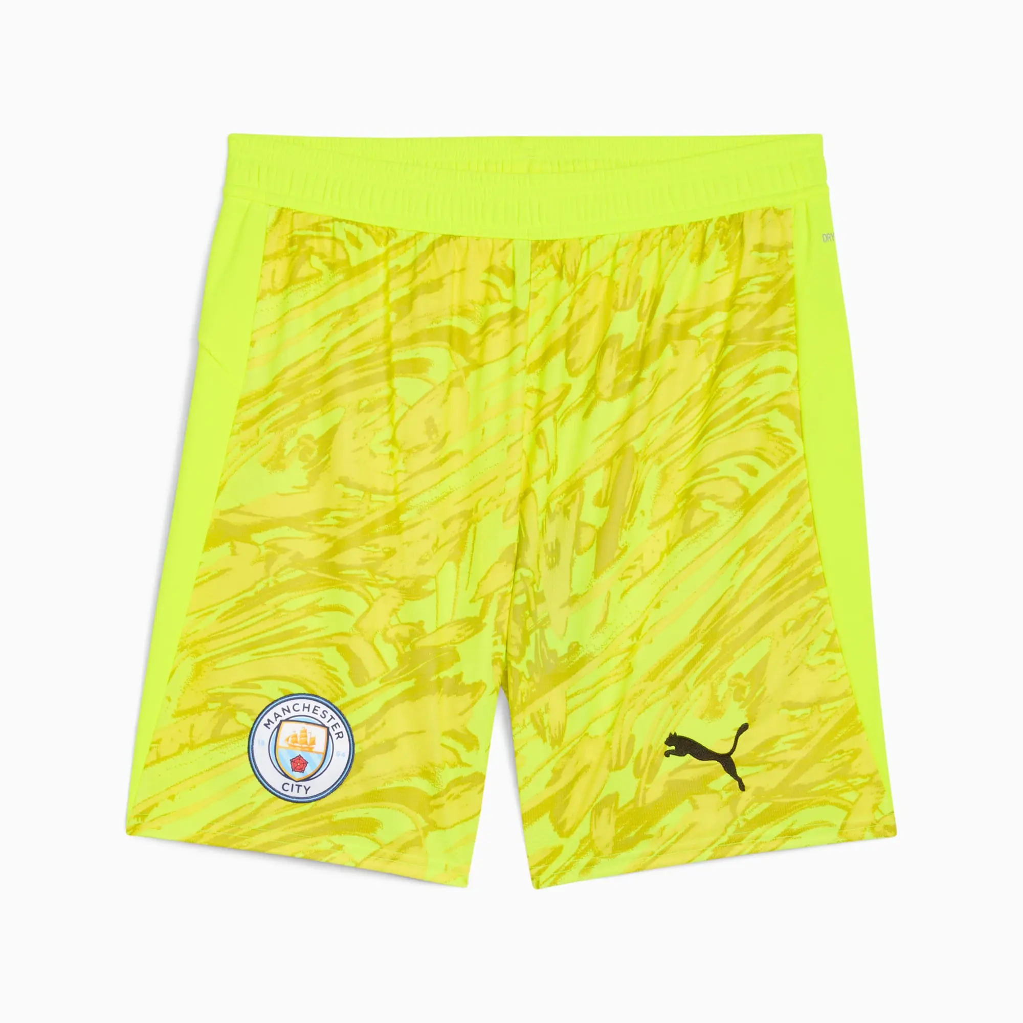 PUMA Manchester City 25/26 Goalkeeper Shorts Men, Yellow Alert, size 3XL