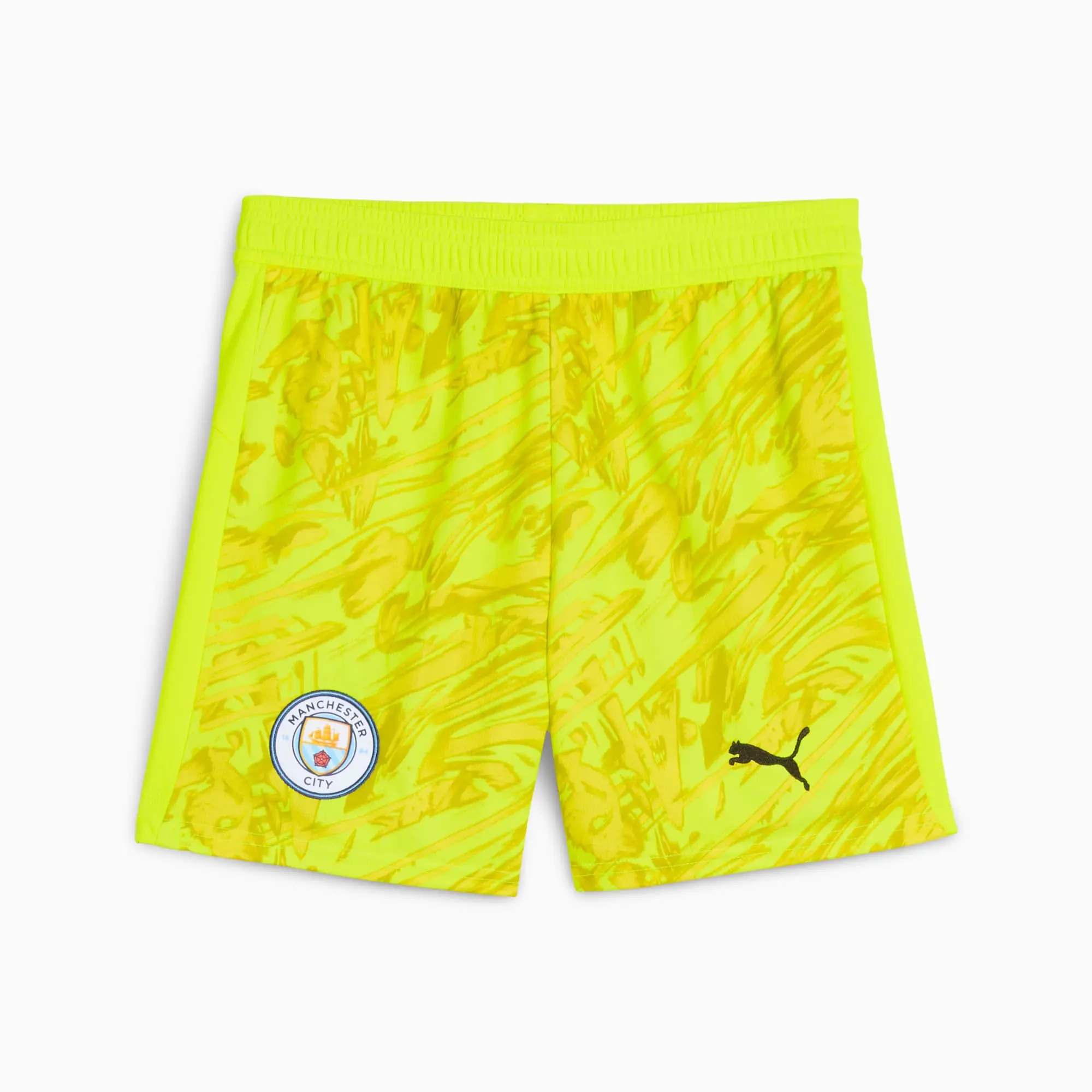 PUMA Manchester City 25/26 Goalkeeper Shorts Youth, Yellow Alert, size 11-12 Youth
