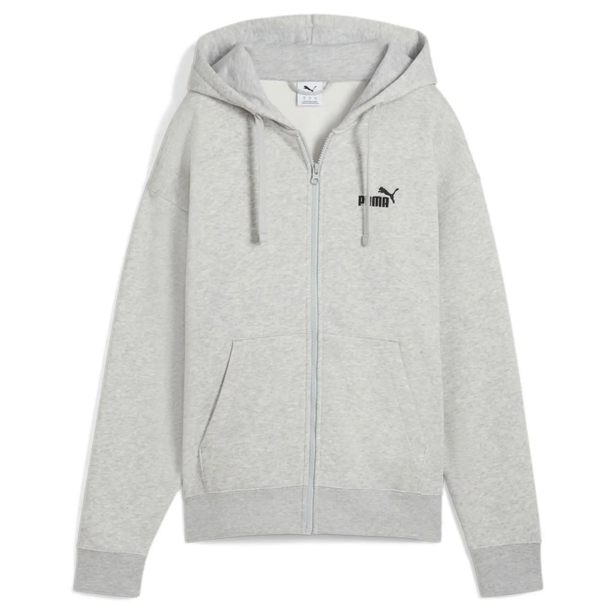 Ess Small No. 1 Logo Comfort Full-Zip Hoodie Fl Light Gray Heather - ['Grey']