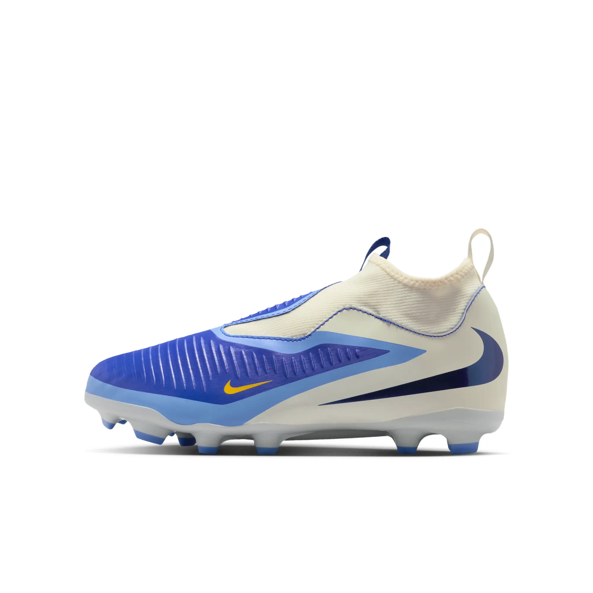 Nike Jr. Phantom 6 High Academy LV8 Firm-Ground Football Boot - Blue