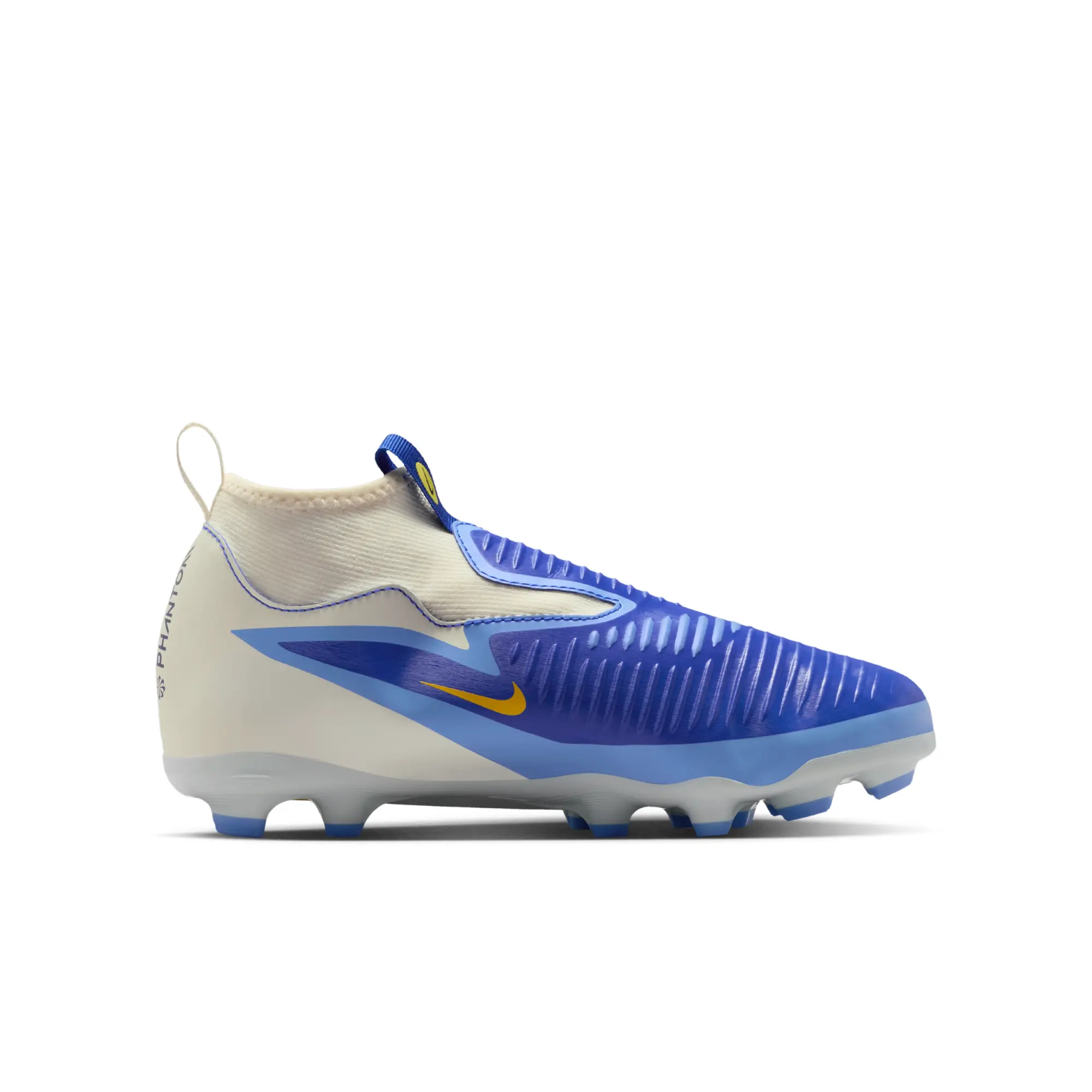Nike Jr. Phantom 6 High Academy LV8 Firm-Ground Football Boot - Blue