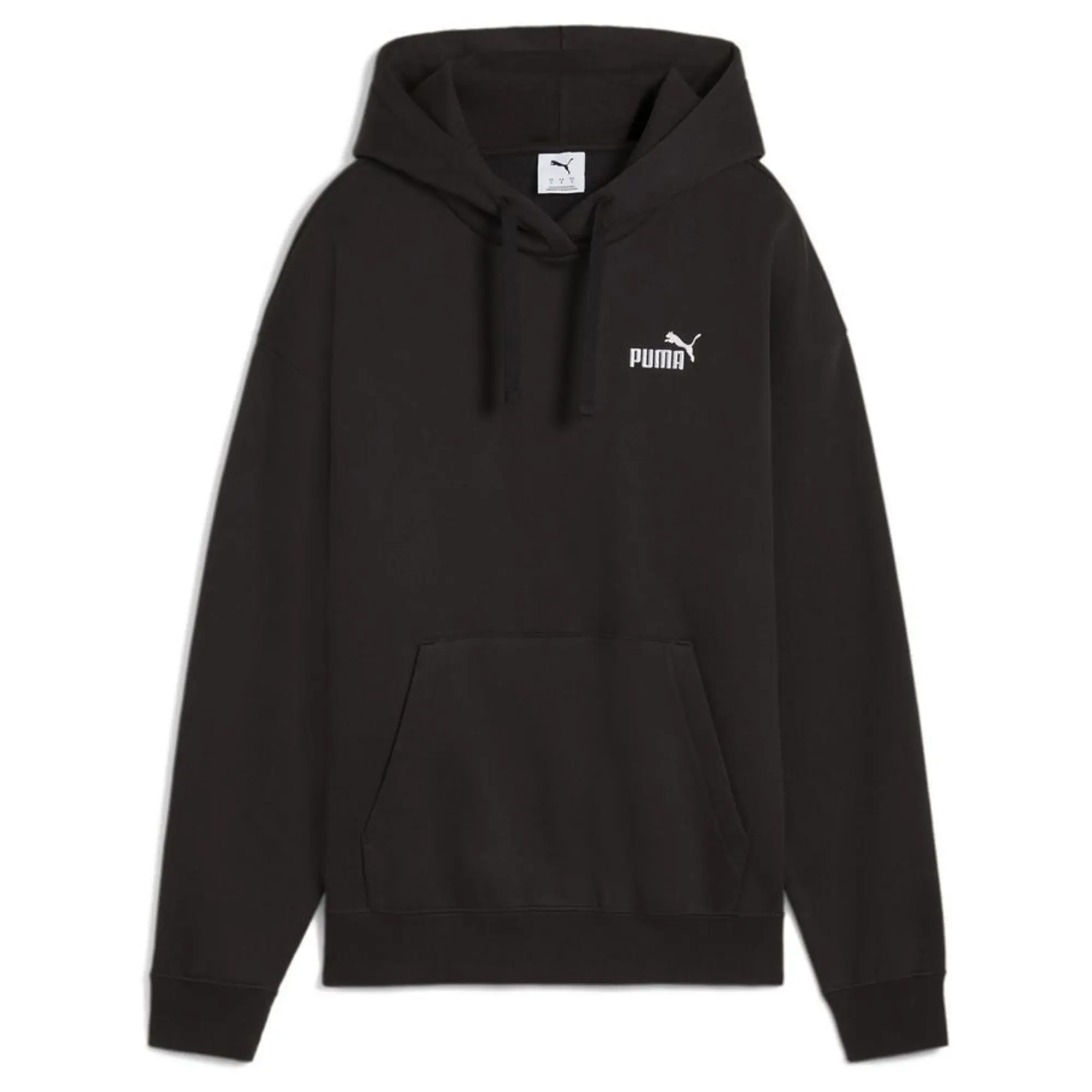 Ess Small No. 1 Logo Comfort Hoodie Fl Puma Black - ['Black']