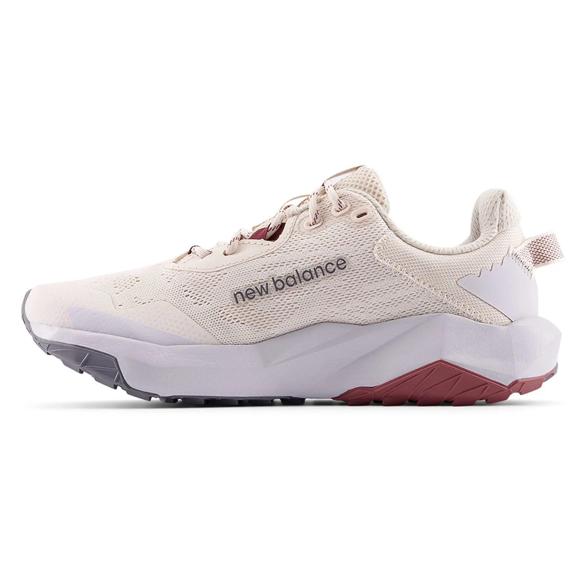 New Balance Women's DYNASOFT NITREL v6 in Beige/Grey/Red Textile
