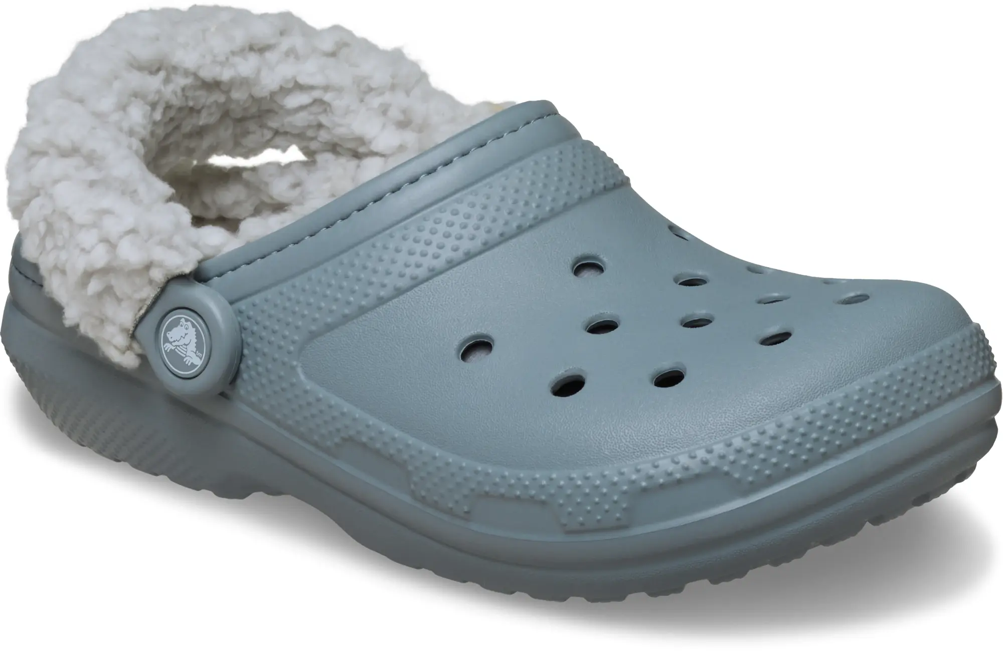 Crocs | Unisex | Classic Fleece Lined | Clogs | Concrete | W4/M3