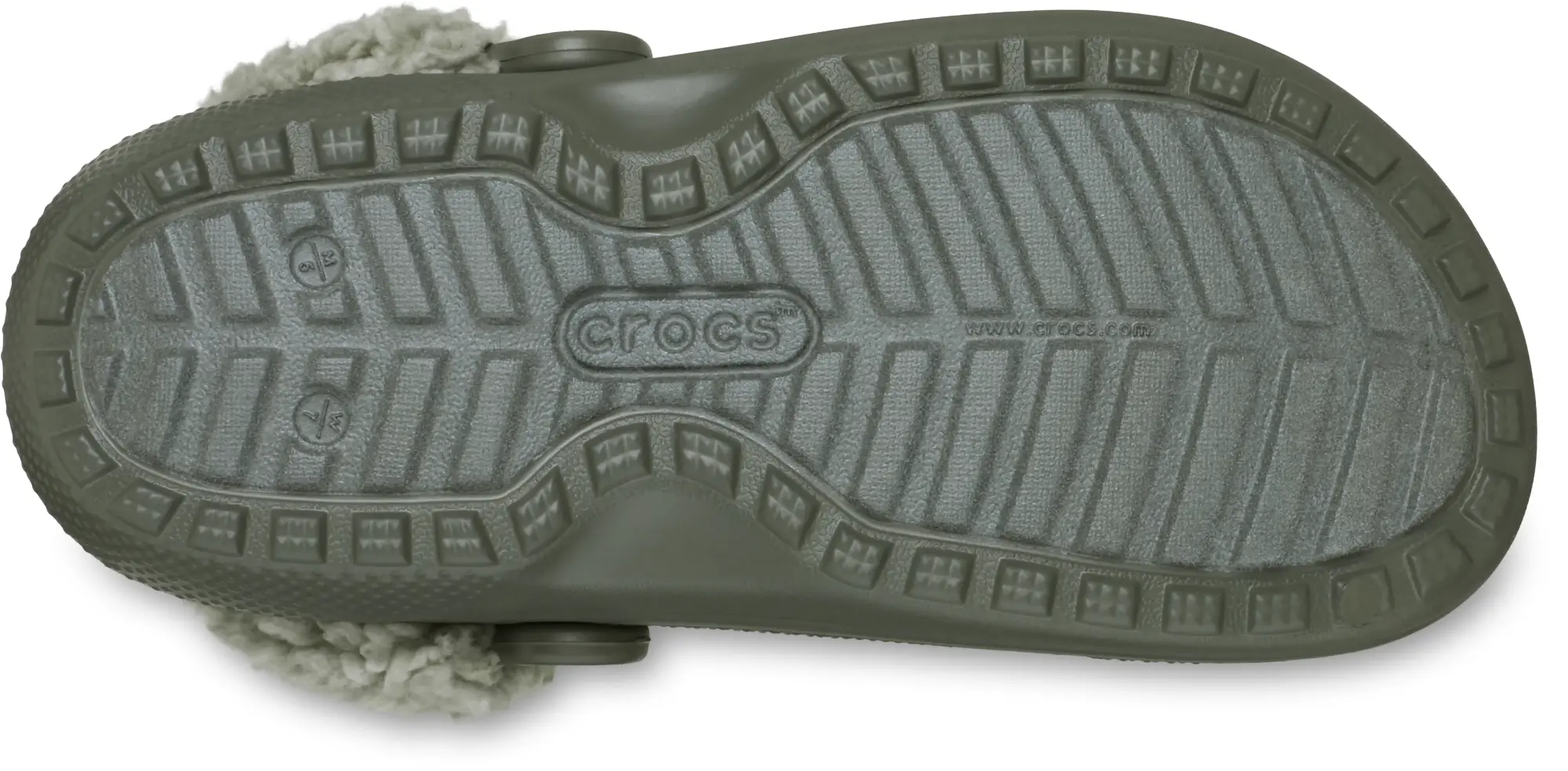 Crocs | Unisex | Classic Fleece Lined | Clogs | Dusty Olive | W4/M3