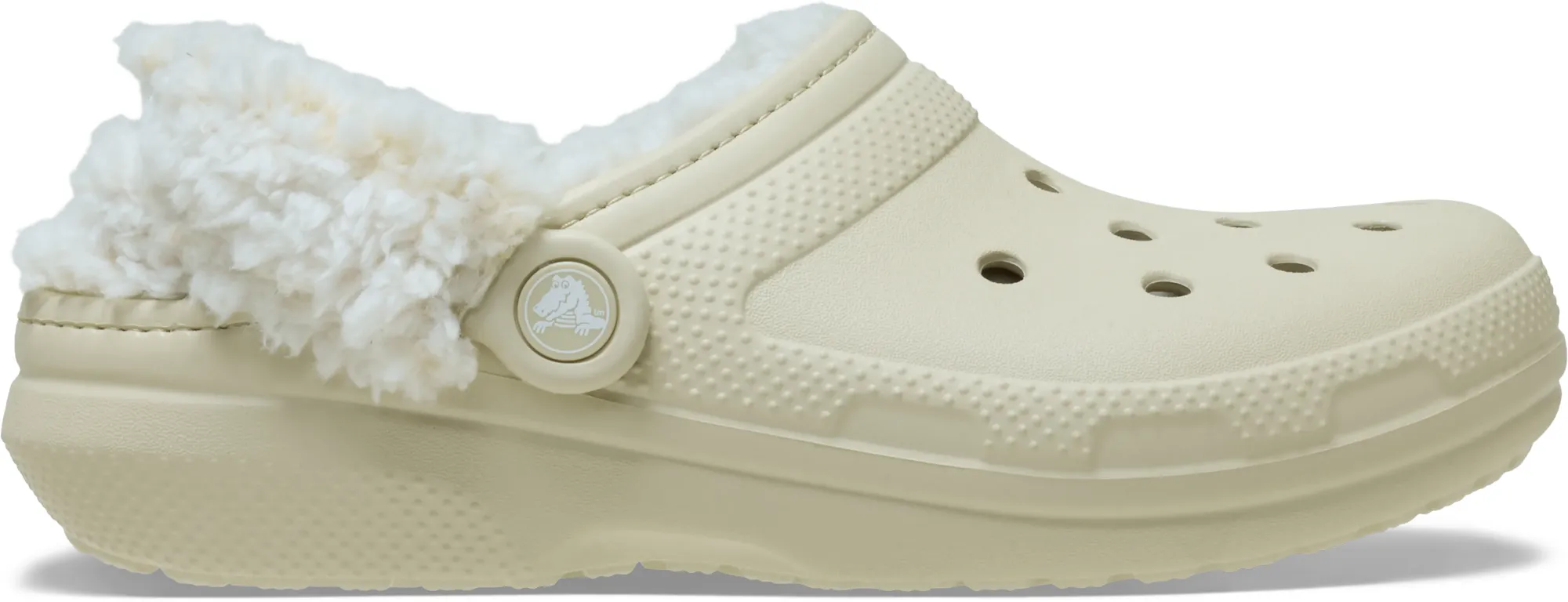Crocs | Unisex | Classic Fleece Lined | Clogs | Bone | W4/M3