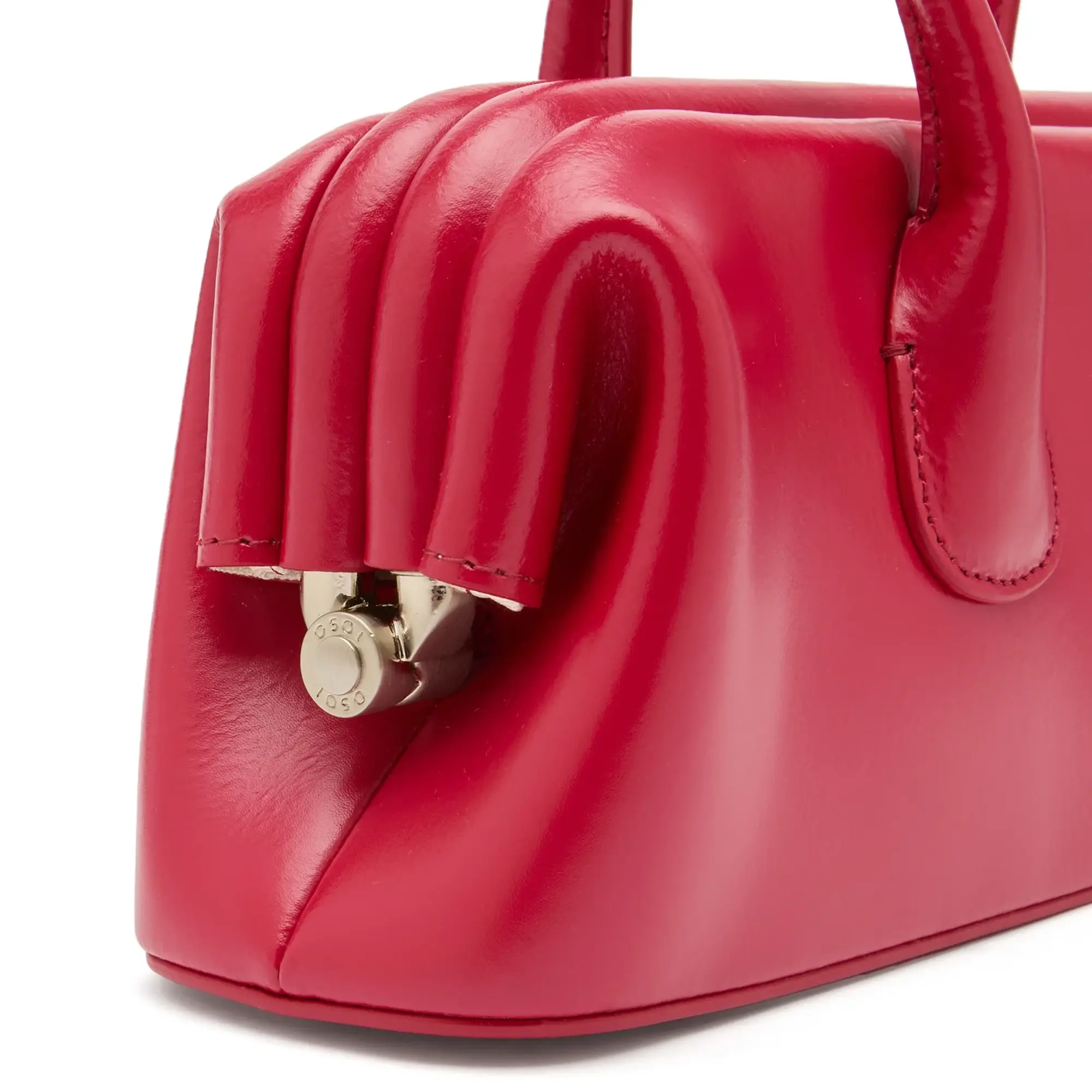 OSOI Women's Boat Wide Mini Bag Plum Red