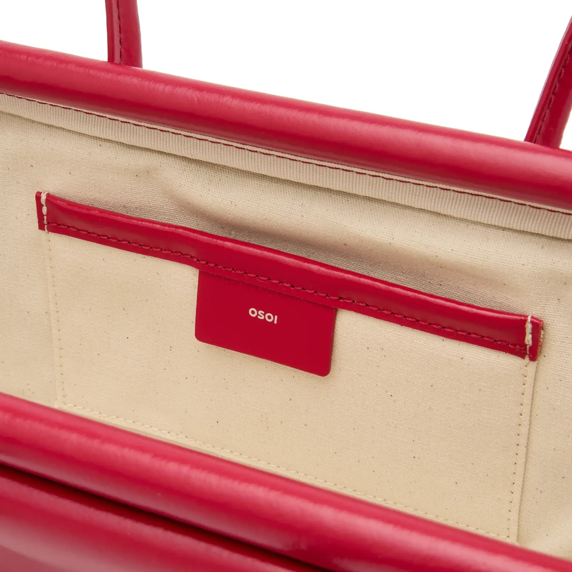 OSOI Women's Boat Wide Mini Bag Plum Red