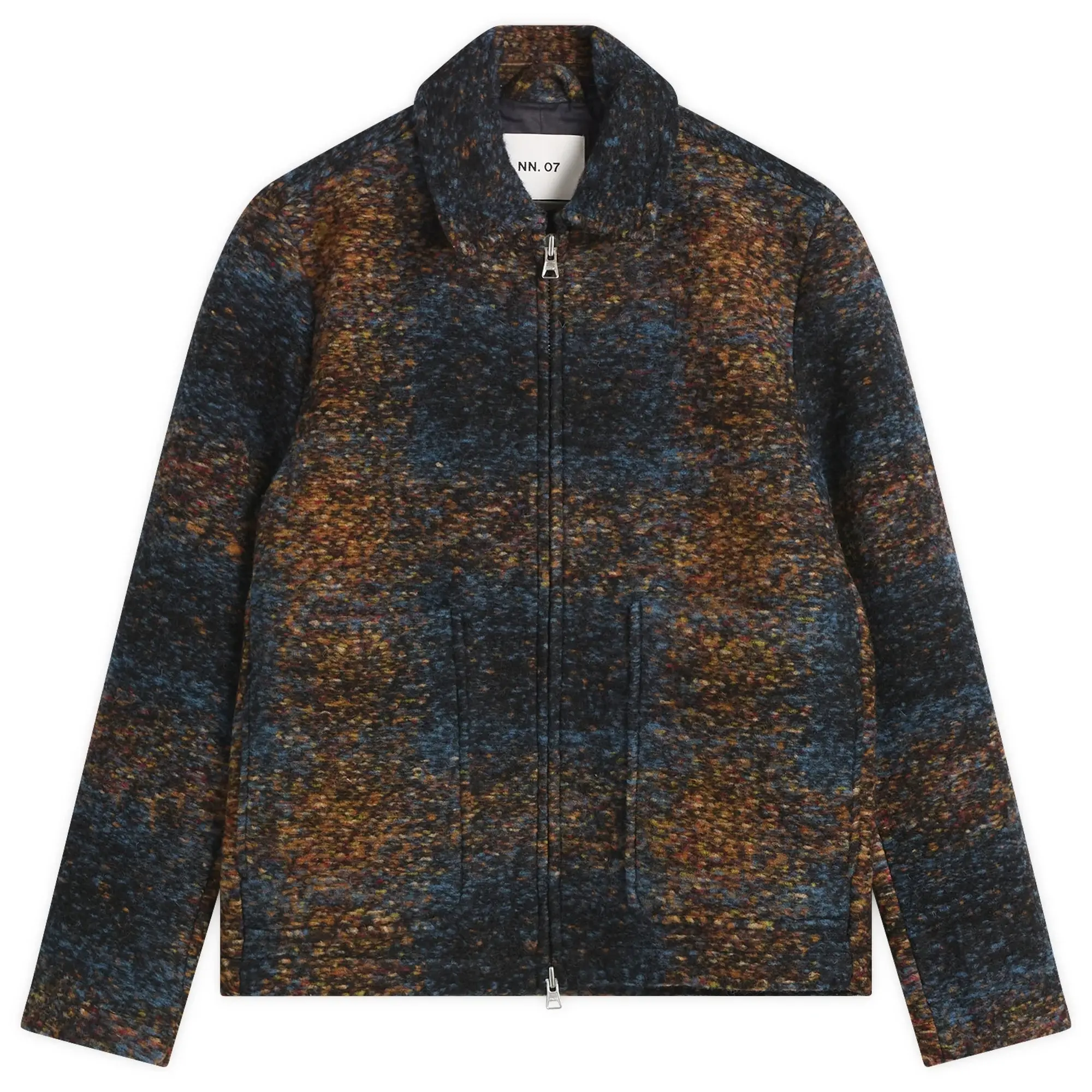 NN07 Men's Gael Boucle Wool Jacket Blue Multi