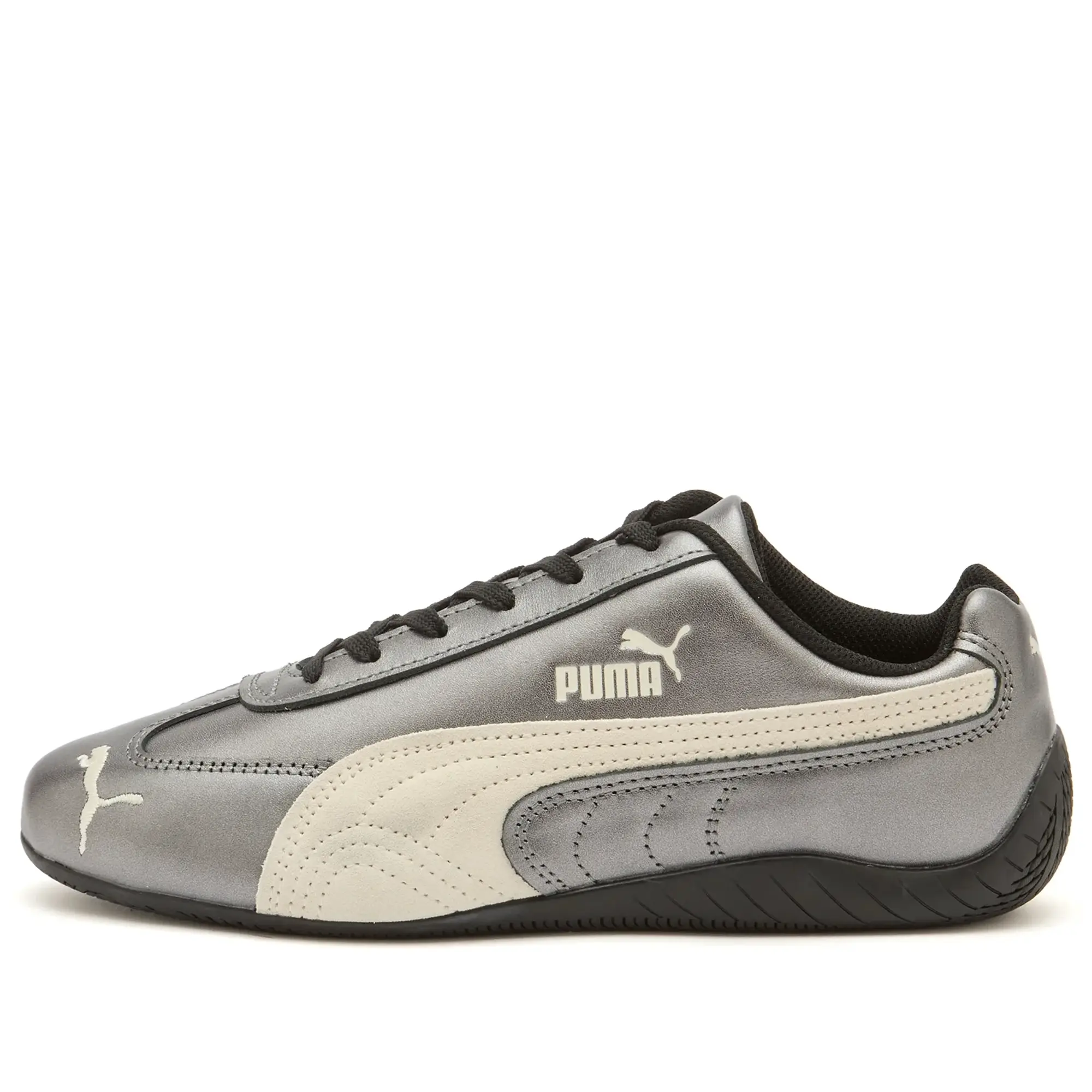 PUMA SpeedCat Metallic Sneakers Unisex, Black/Warm White