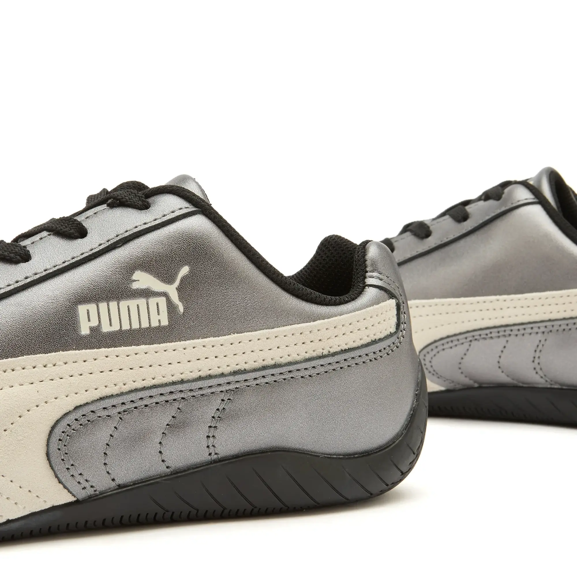 PUMA SpeedCat Metallic Sneakers Unisex, Black/Warm White