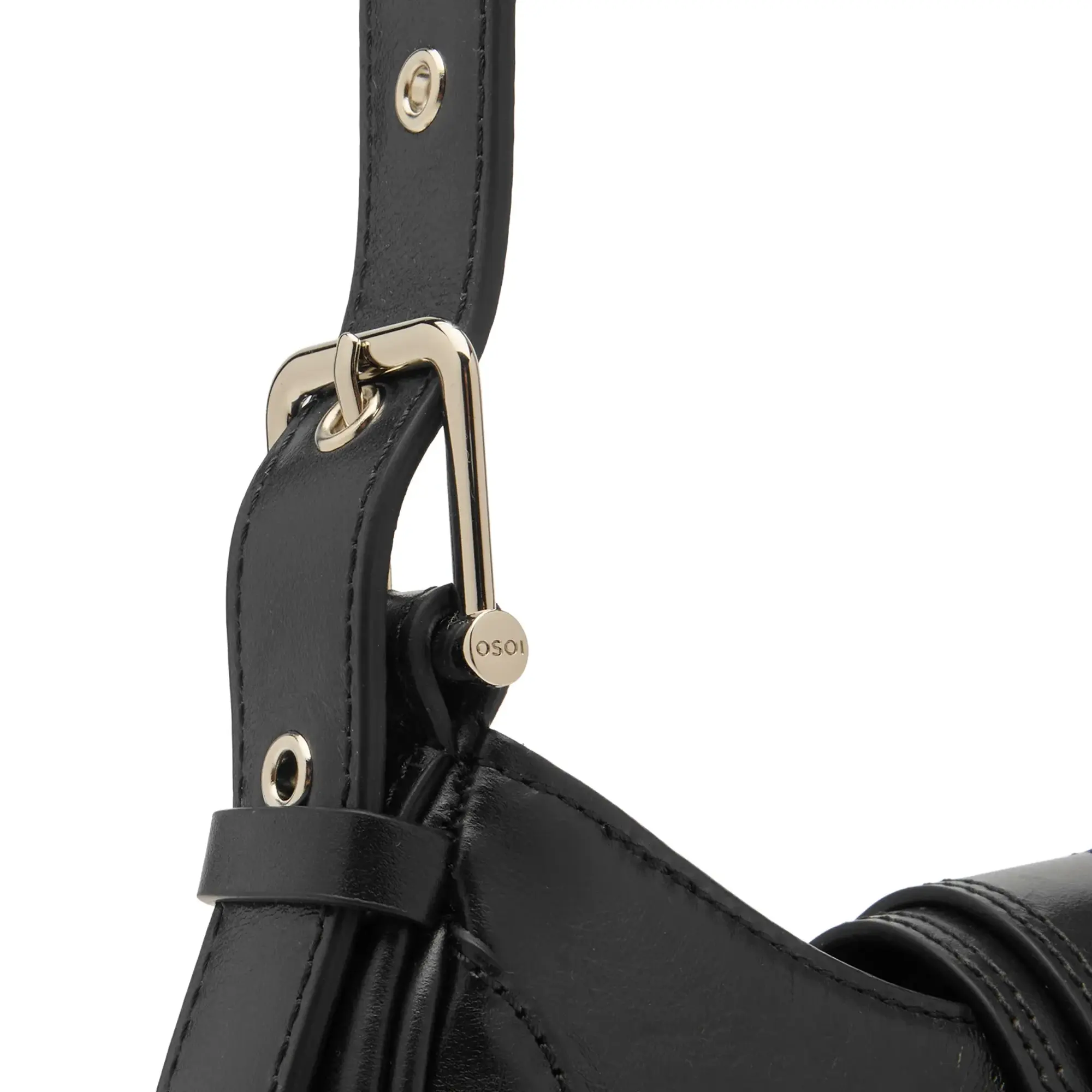 OSOI Women's Hobo Brocle Bag Stone Black