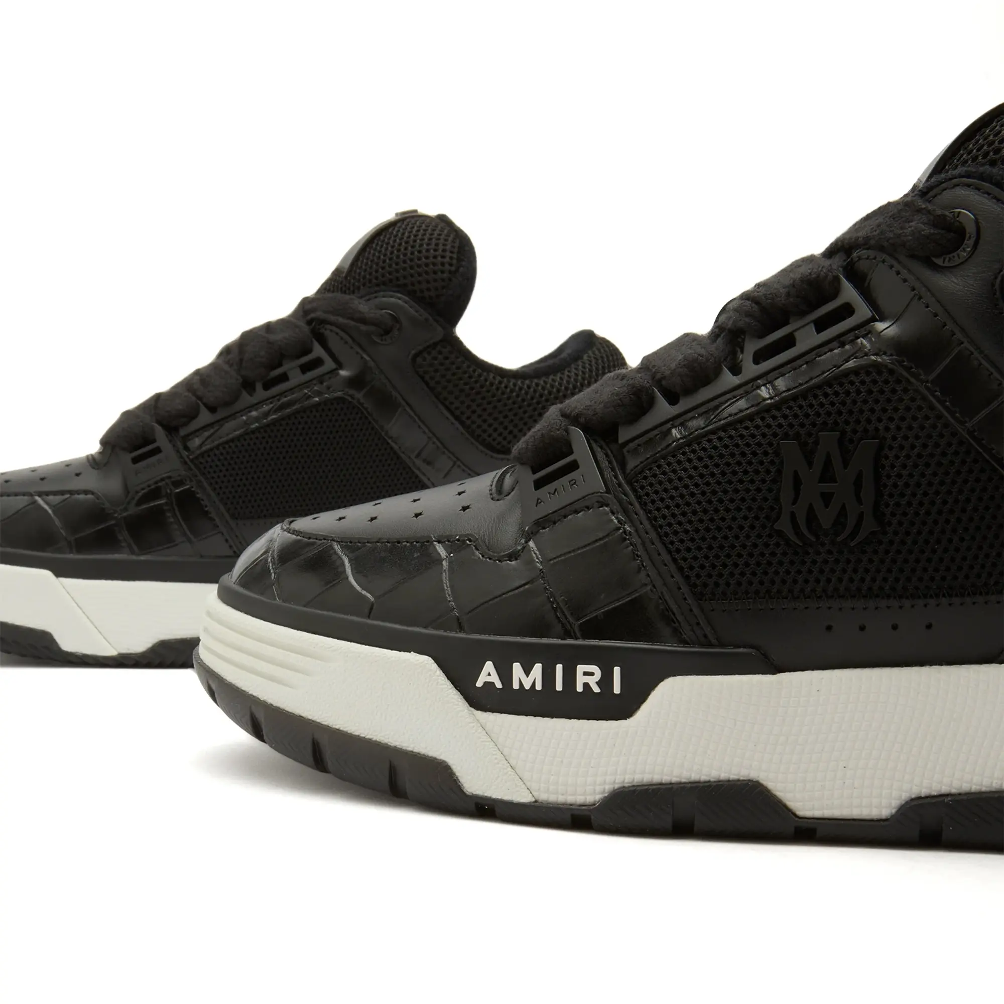 AMIRI Men's Croc Debossed MA-1 Black