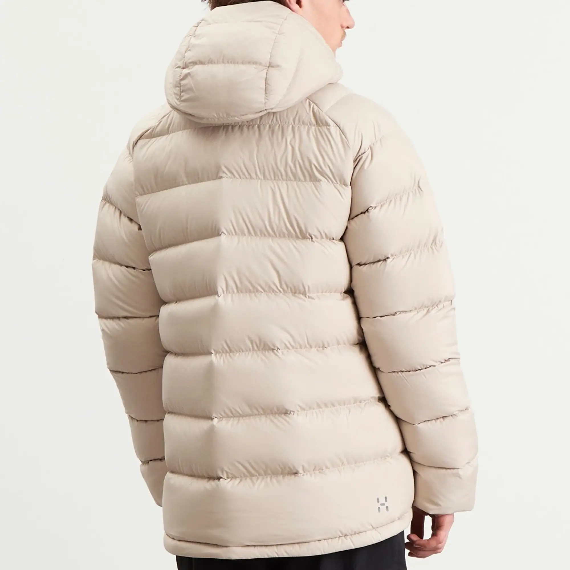 Haglöfs Men's Rosson Pertex Down Hooded Jacket Chalk Beige
