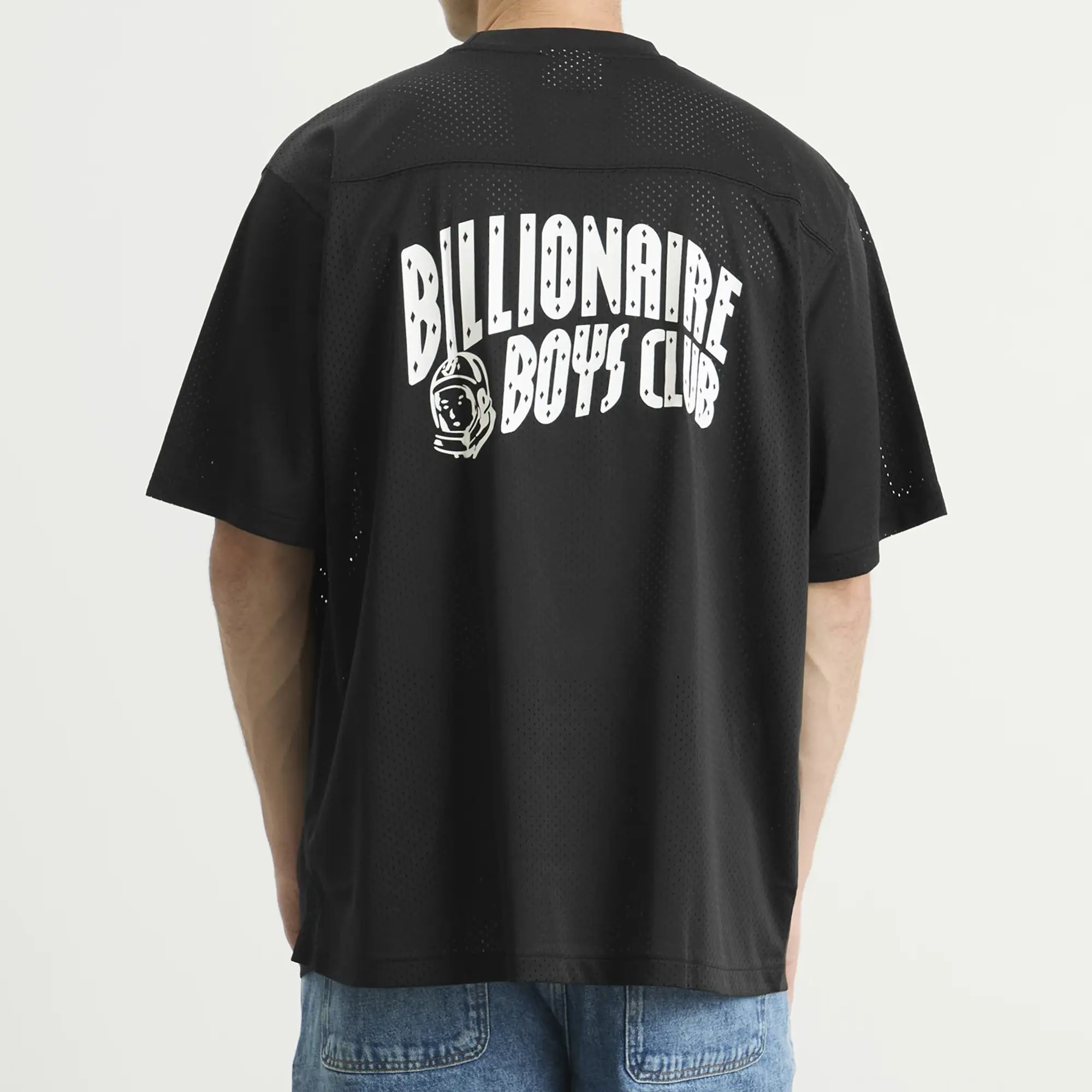 Billionaire Boys Club Men's Small Arch Logo Sports Jersey Black