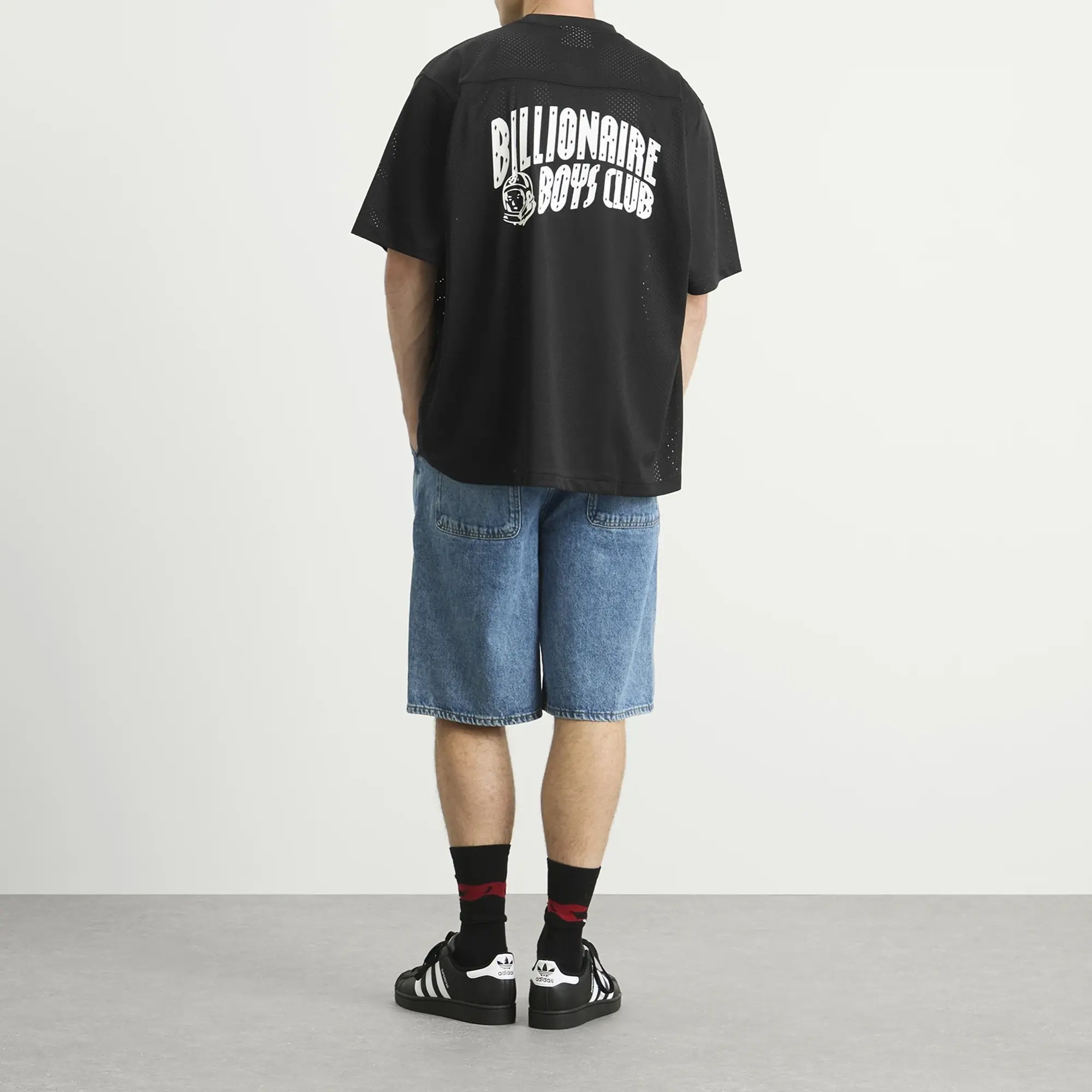 Billionaire Boys Club Men's Small Arch Logo Sports Jersey Black