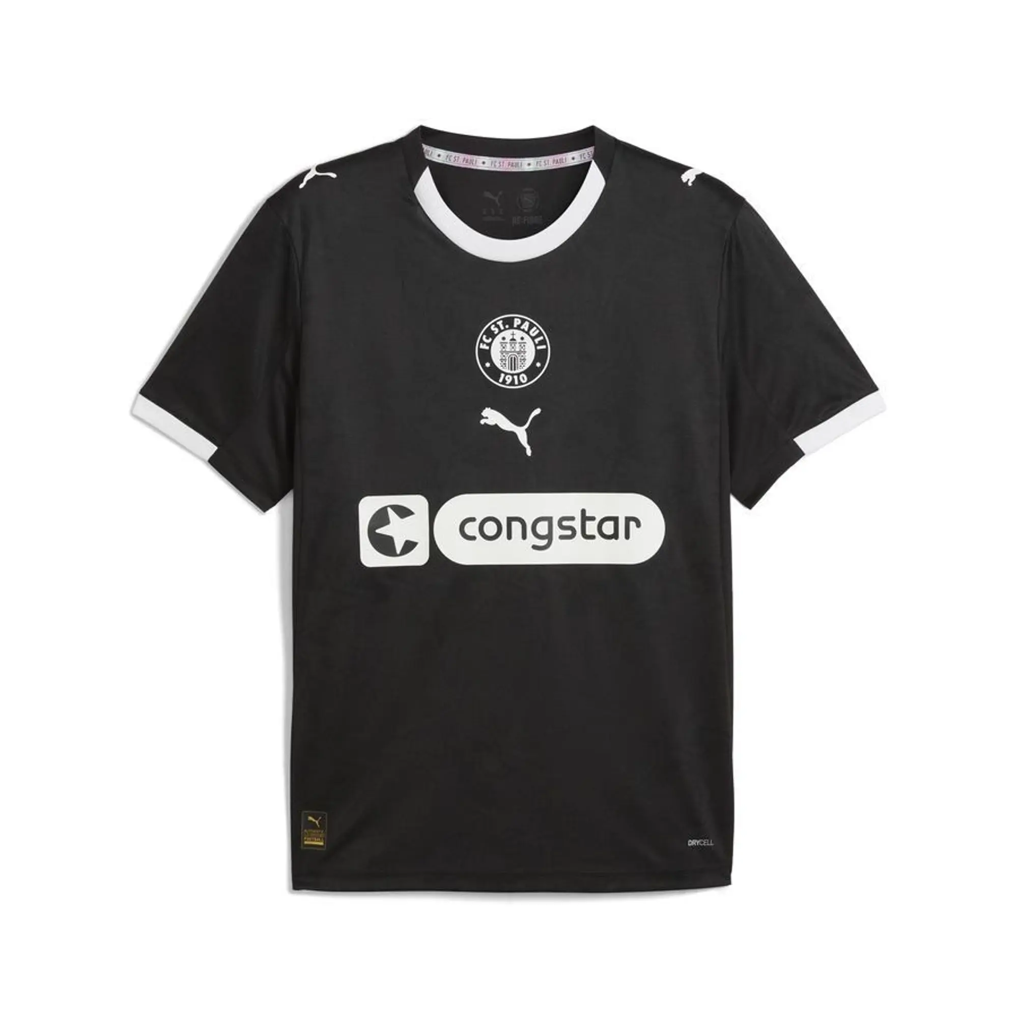 PUMA FC St. Pauli 25/26 Third Jersey Men, Black/White, size