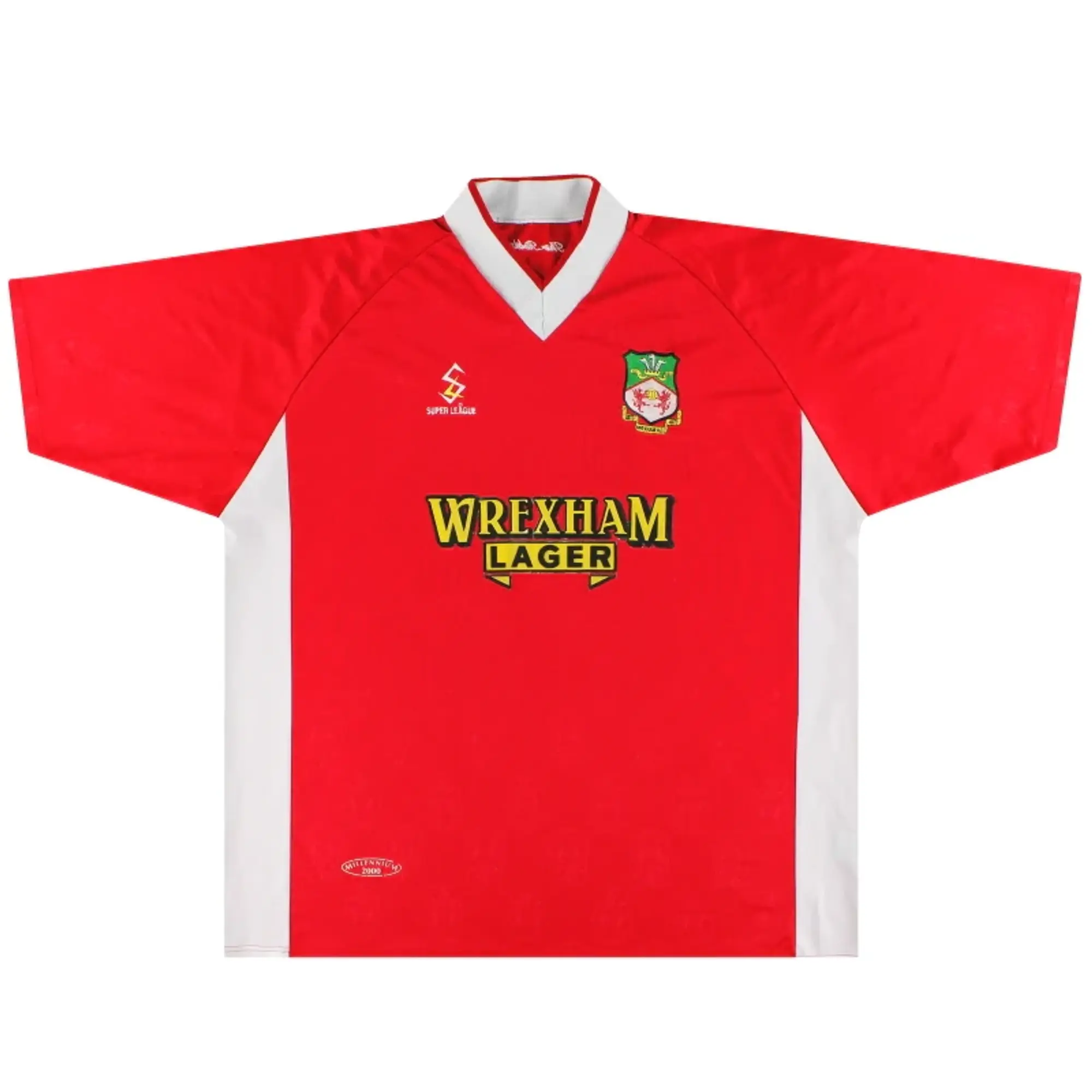 1999-00 Wrexham Millennium Home Shirt #14 XXL - Wrexham / Very good 