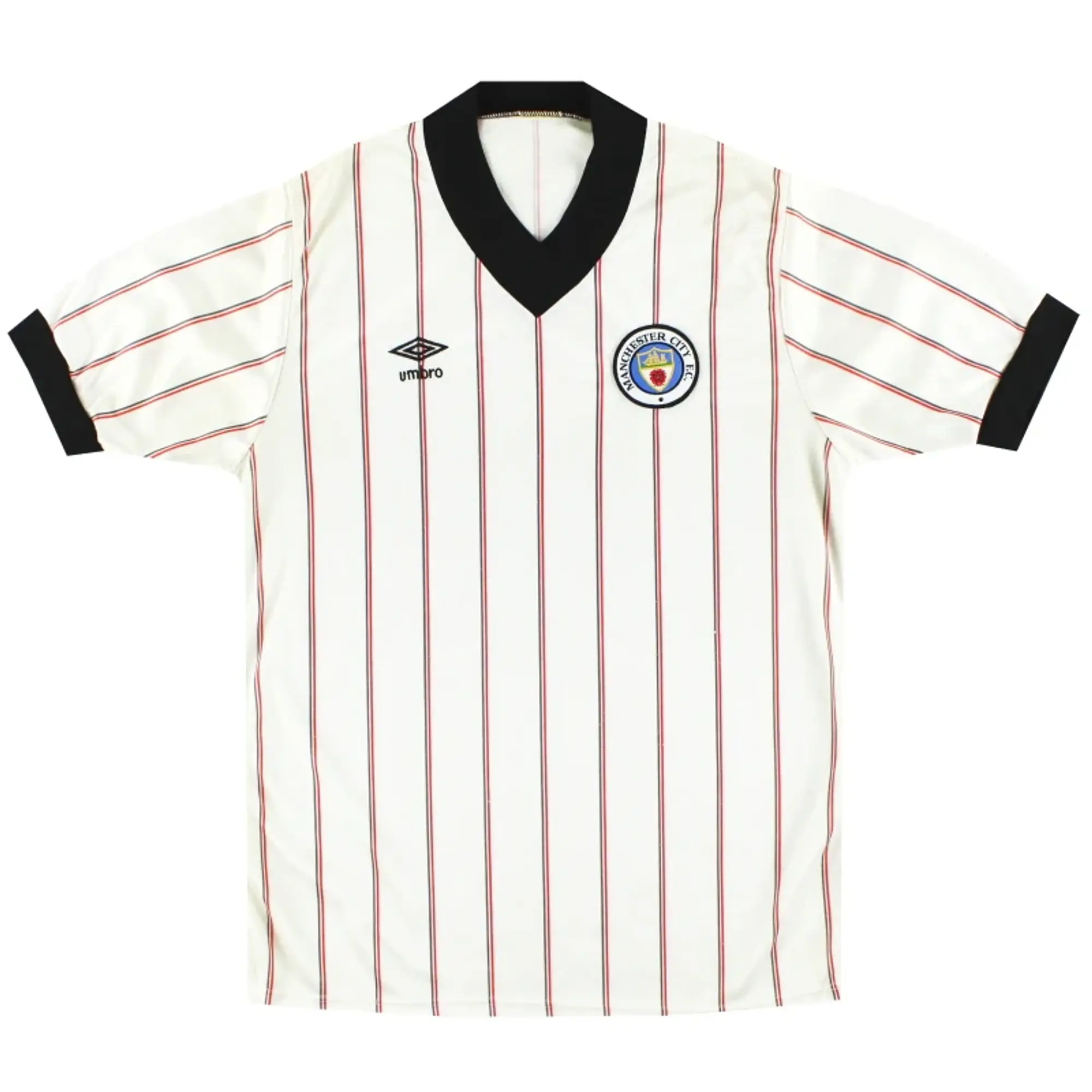 1982-84 Manchester City Umbro Away Shirt L - Manchester City / Excellent 