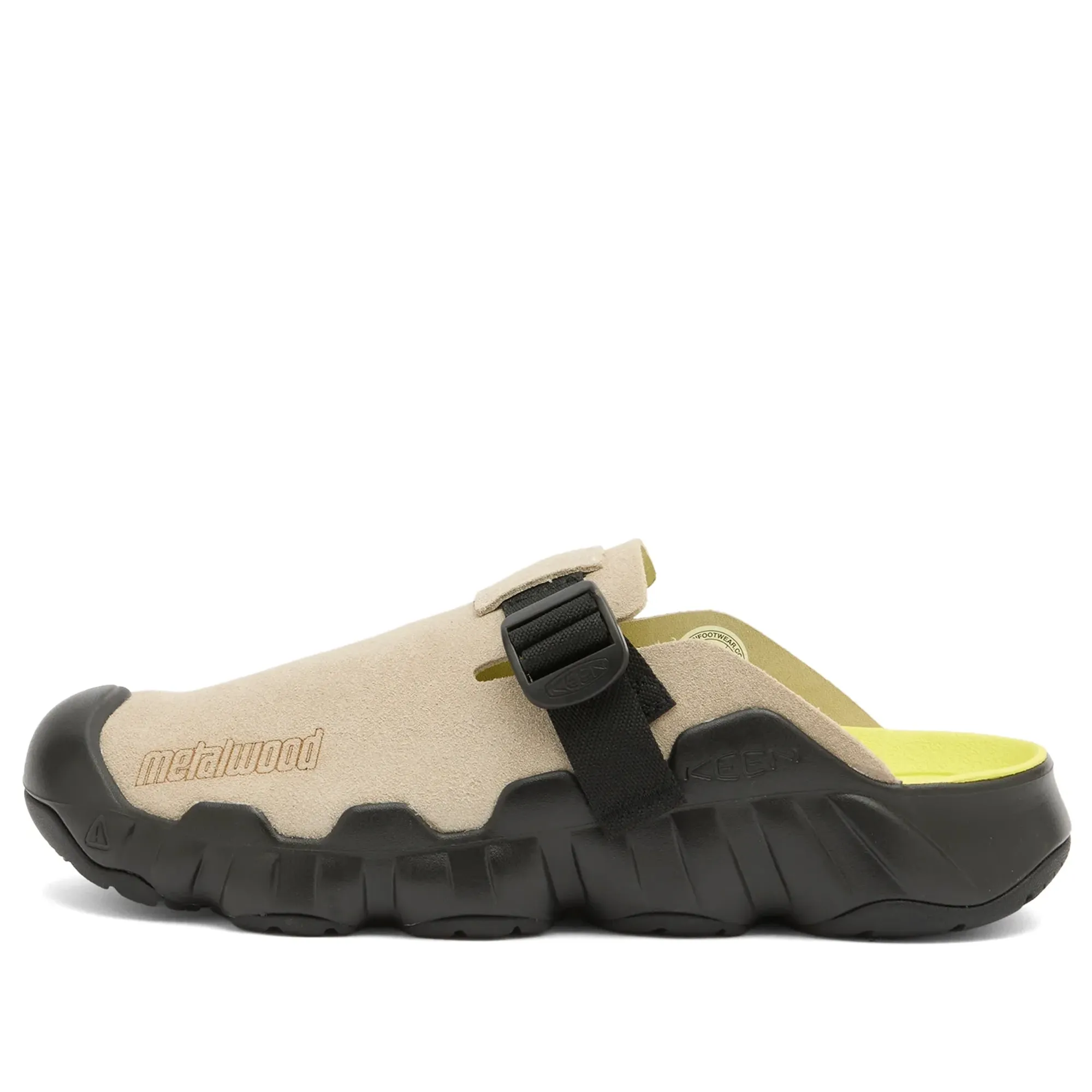 Keen Men's x Metalwood Hyperport Leather Clog Plaza Taupe/Black