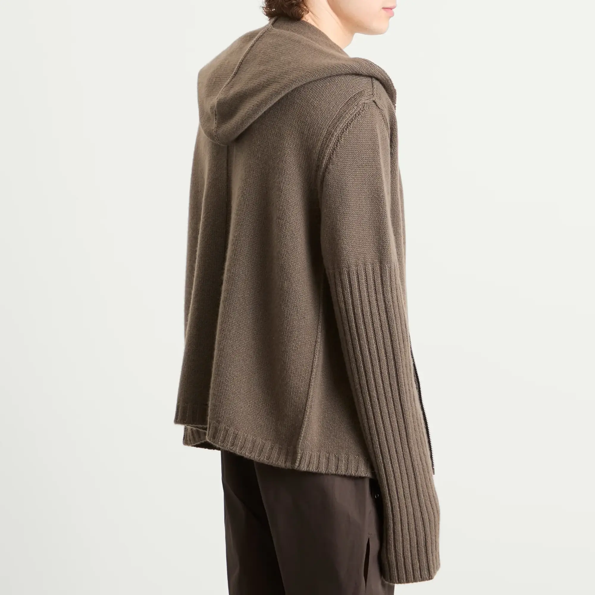 Rick Owens Men's Knit Zip Through Dust