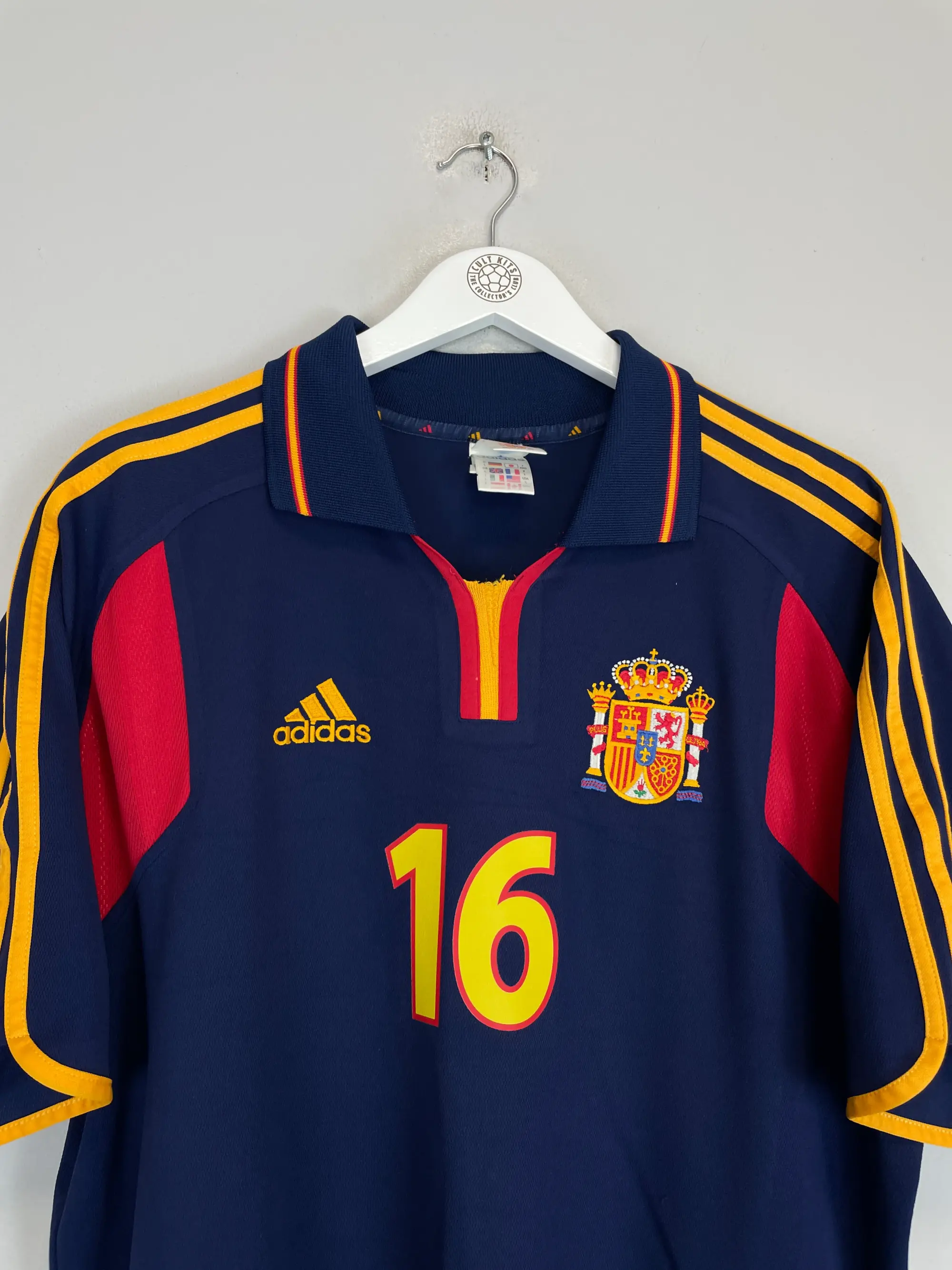 2000/02 SPAIN MENDIETA #16 AWAY SHIRT (L) ADIDAS | CULT KITS
