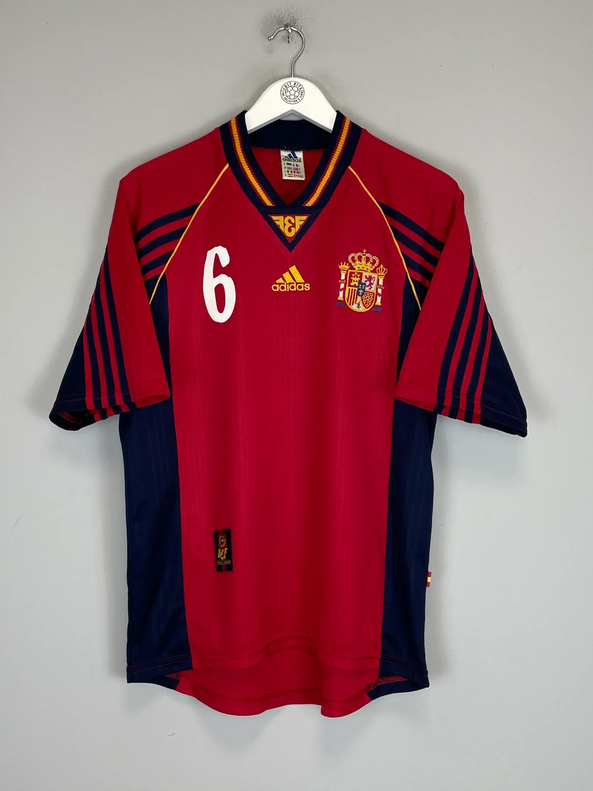 1998/99 SPAIN R.HIERRO #6 HOME SHIRT (L) ADIDAS | CULT KITS