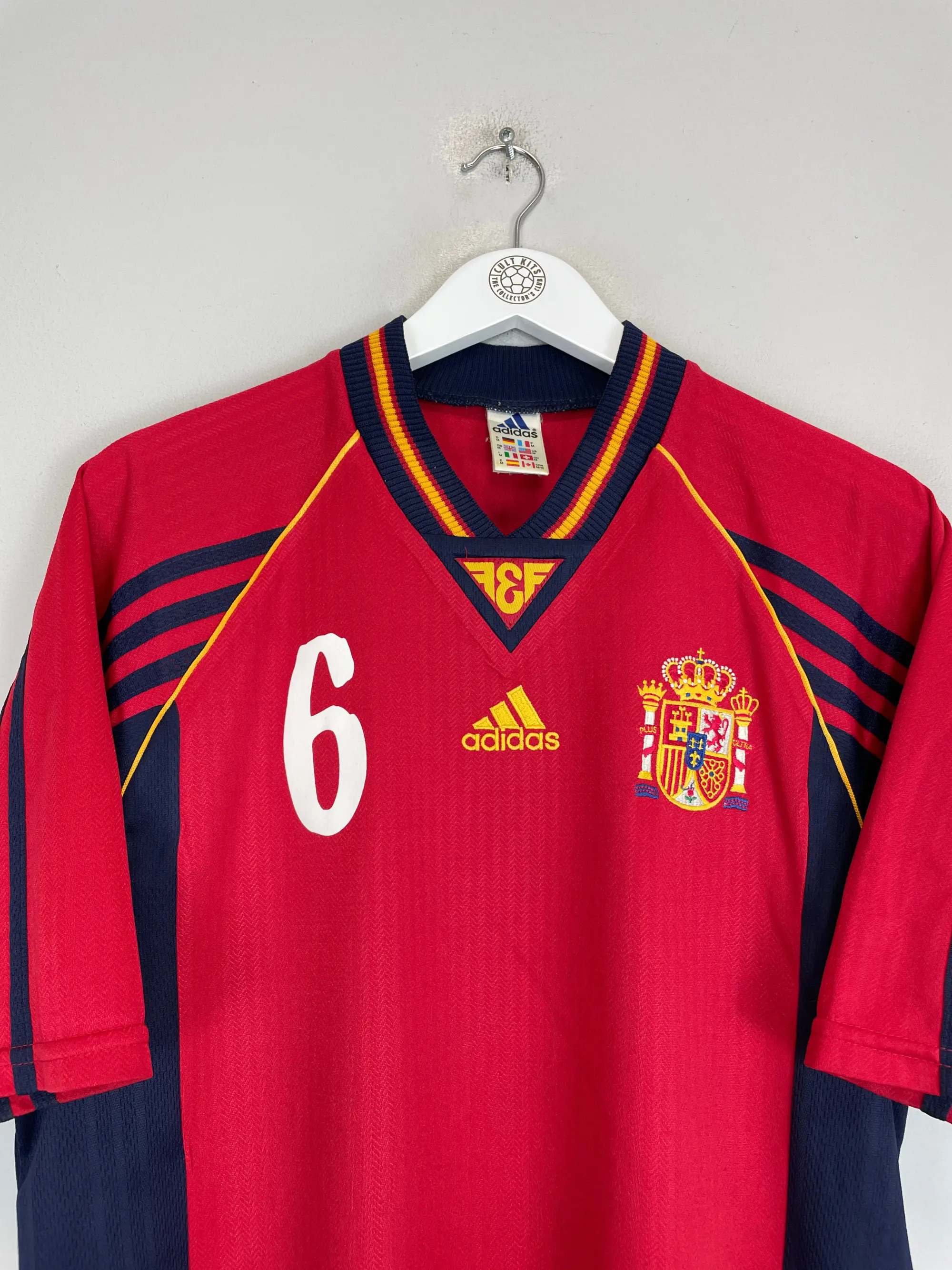 1998/99 SPAIN R.HIERRO #6 HOME SHIRT (L) ADIDAS | CULT KITS