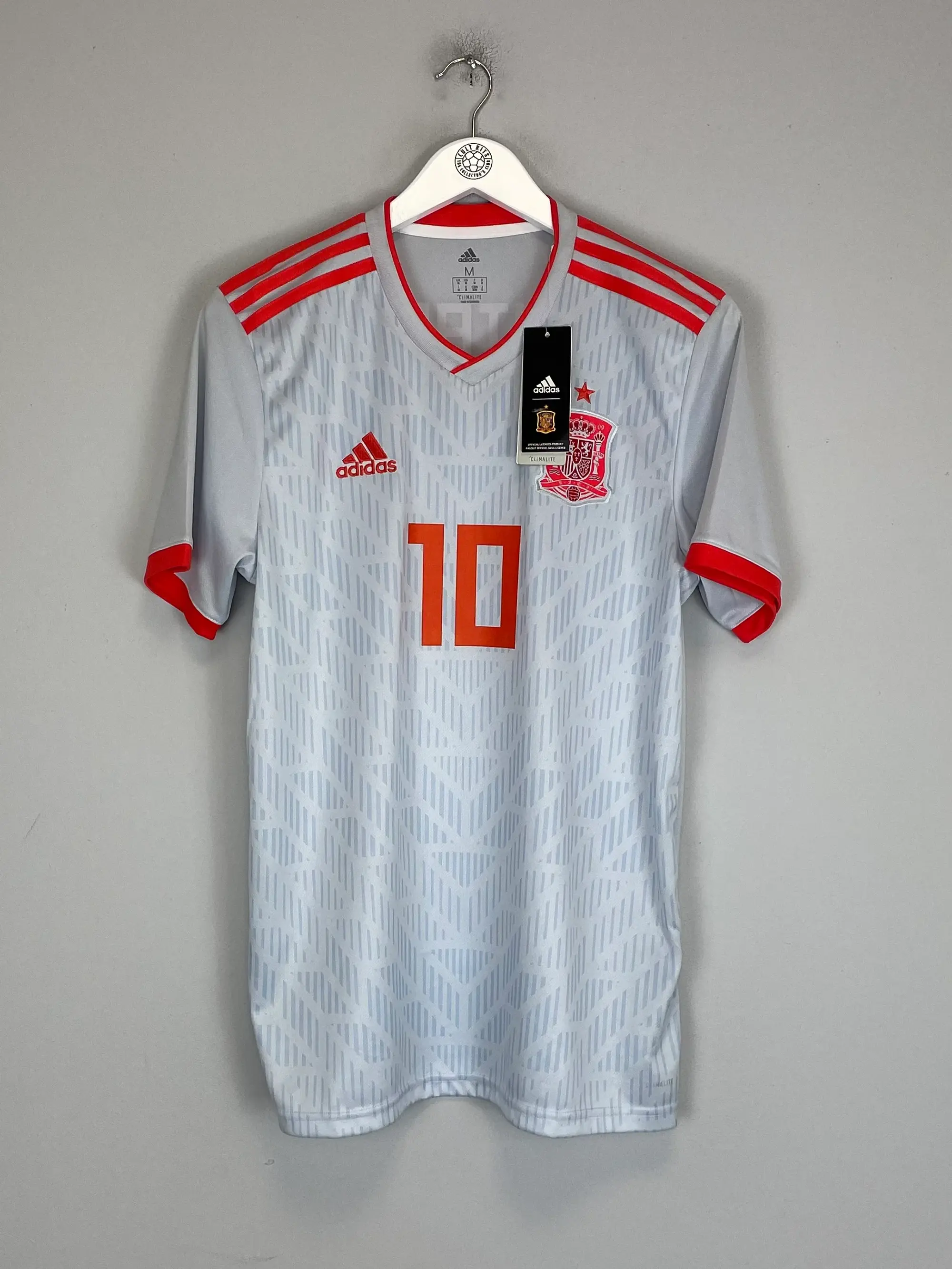 2018/19 SPAIN THIAGO #10 *BNWT* AWAY SHIRT (M) ADIDAS | CULT KITS